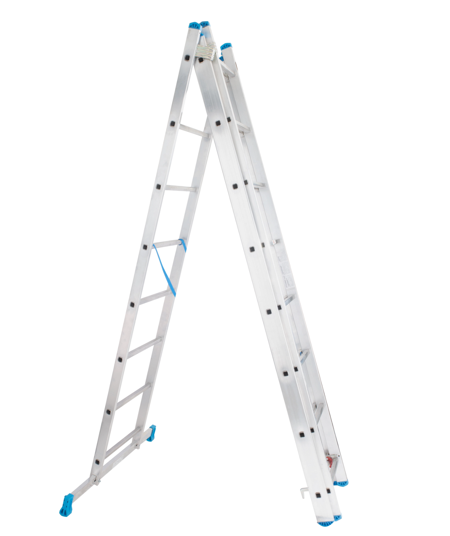 Transformable aluminum ladder – 8 + 8 + 8 steps – max. 19.3 ft
