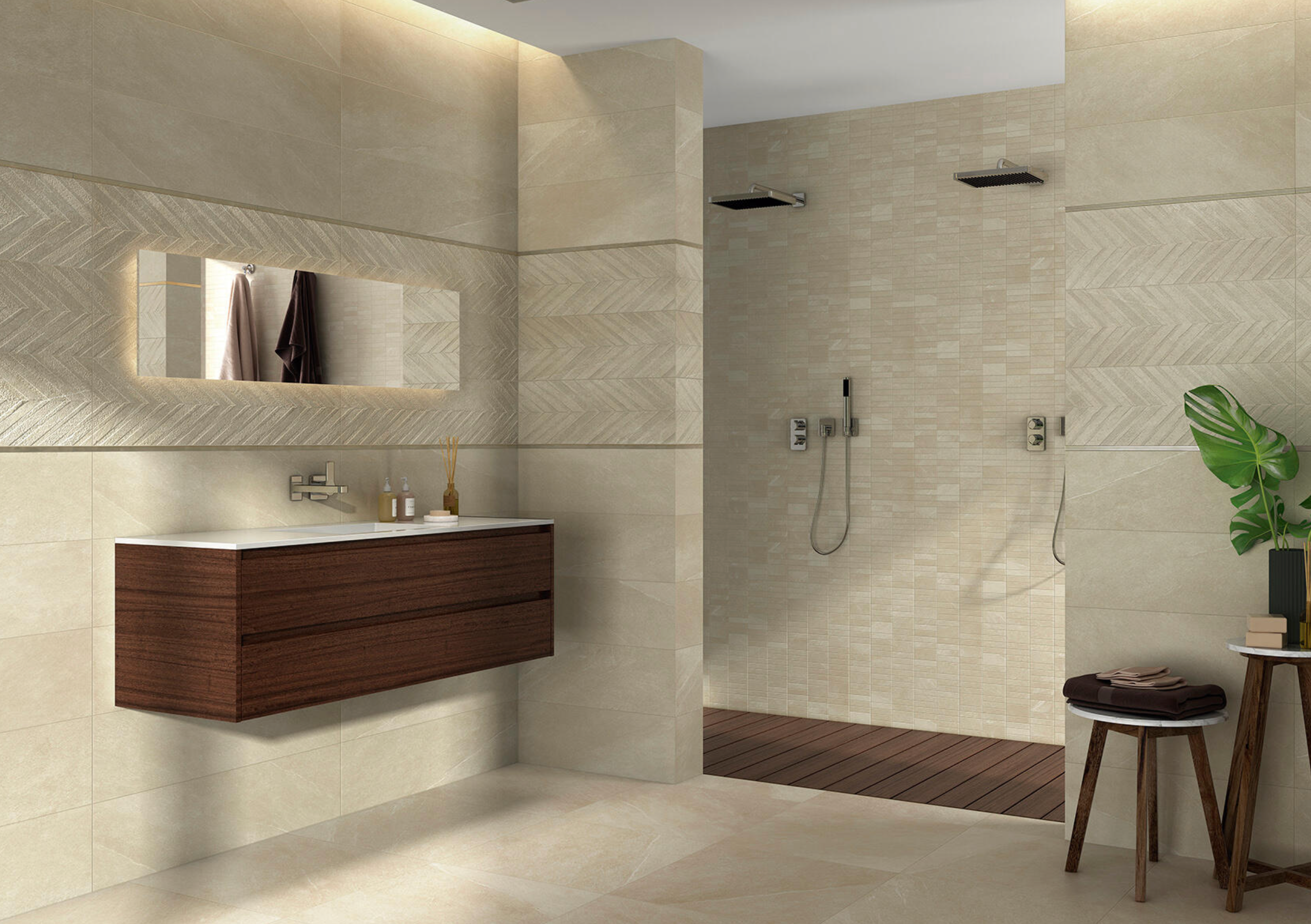 Mater Cream wall tile – 30 × 90 cm – €13.95/m²