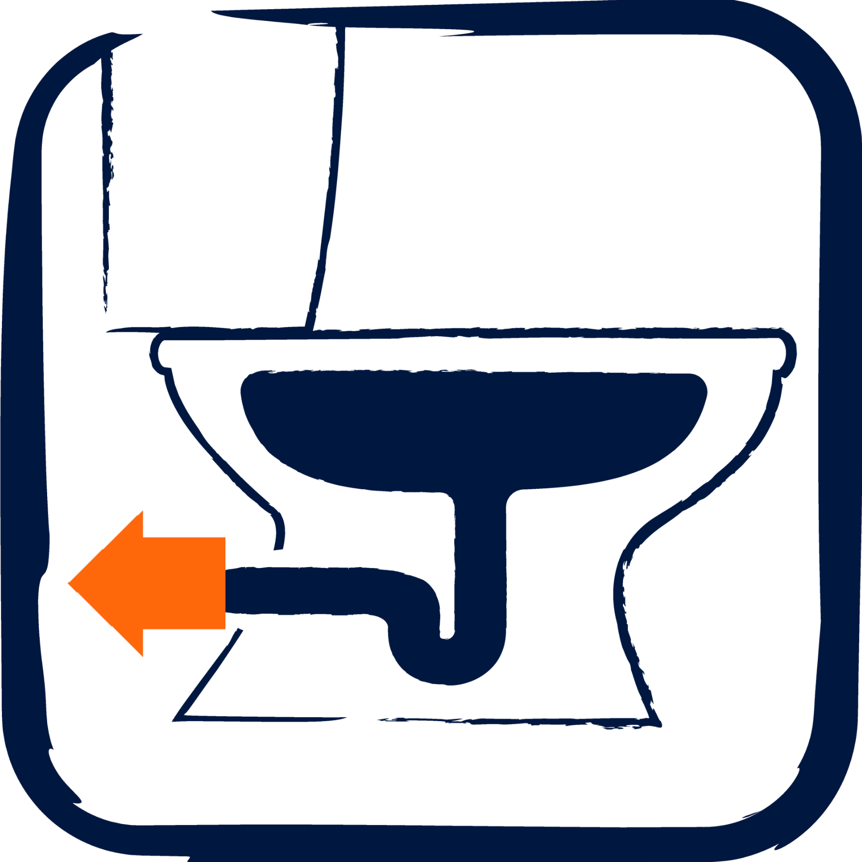 Wall-mounted toilet ROCA MERIDIAN – horizontal outlet –