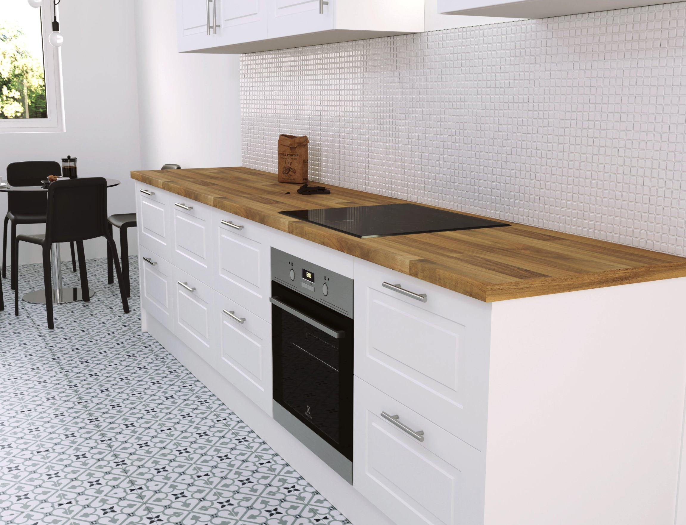 Nogal Entablillado laminate worktop – 120 × 63 × 3 cm