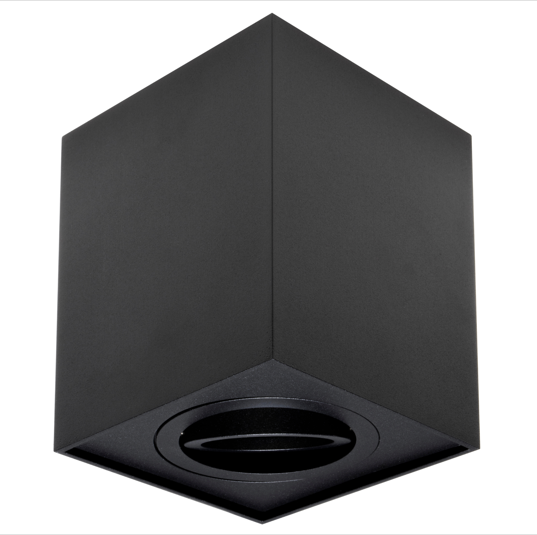 GU10 mounting frame, swiveling – 96 × 96 × 125 mm – Black