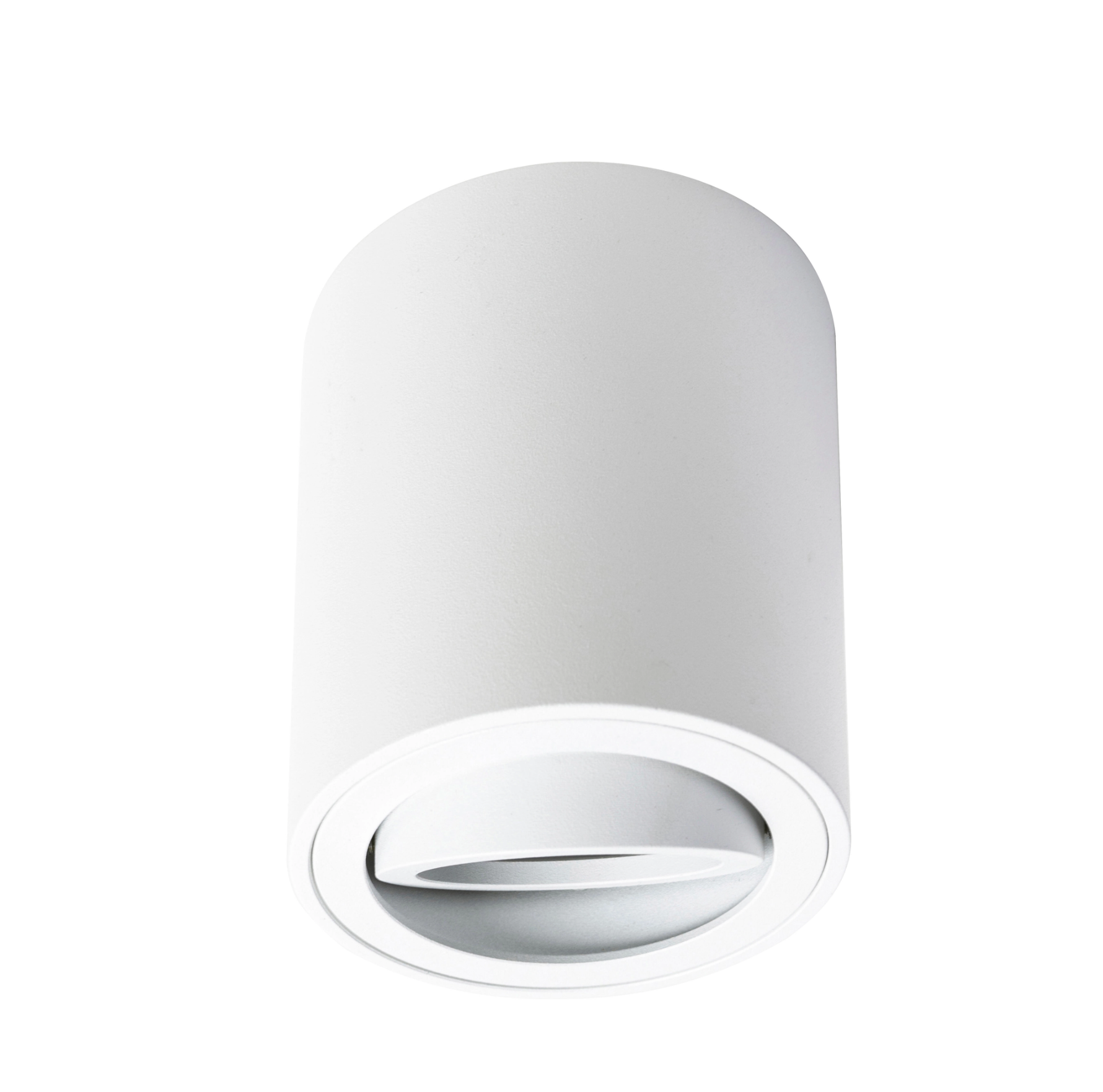 Swiveling surface mounting ring GU10 – Ø Ø105 × H≈60 mm – White