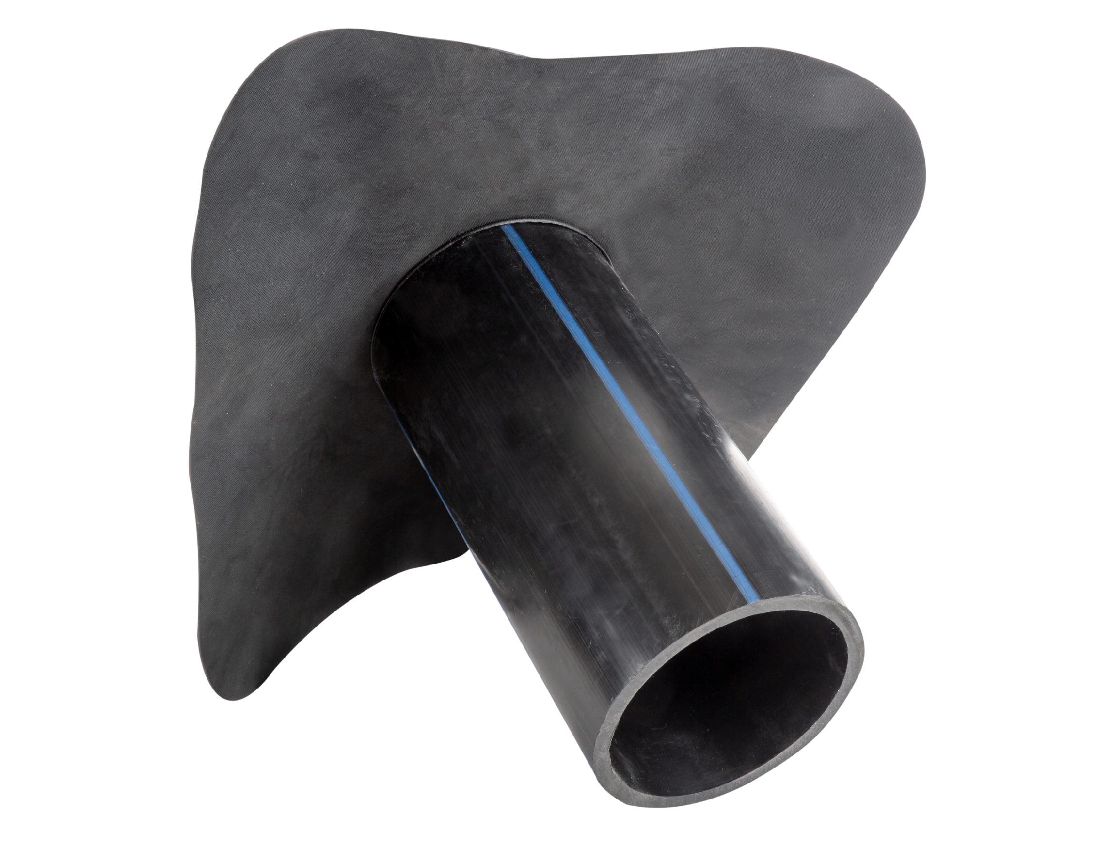 EPDM-Bajante (Fallrohranschluss) – Ø 125 mm – vorgefertigt