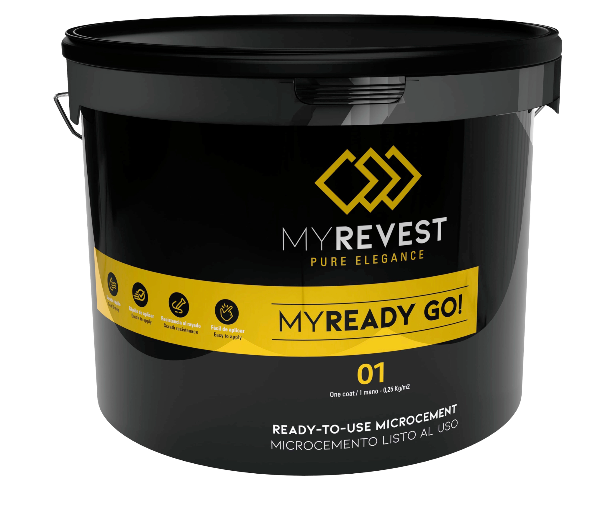 Microzement gebrauchsfertig Grau 8 kg – 0,1 mm Körnung (ca. 0,5 kg/m²) – 8 kg