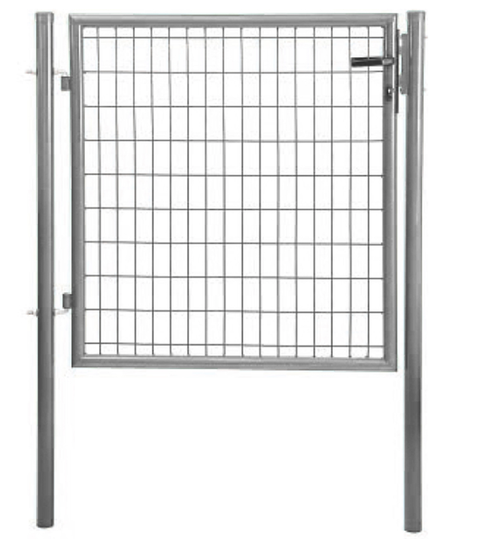 Gartentür mit rundem Pfosten – 1 × 1,0 m