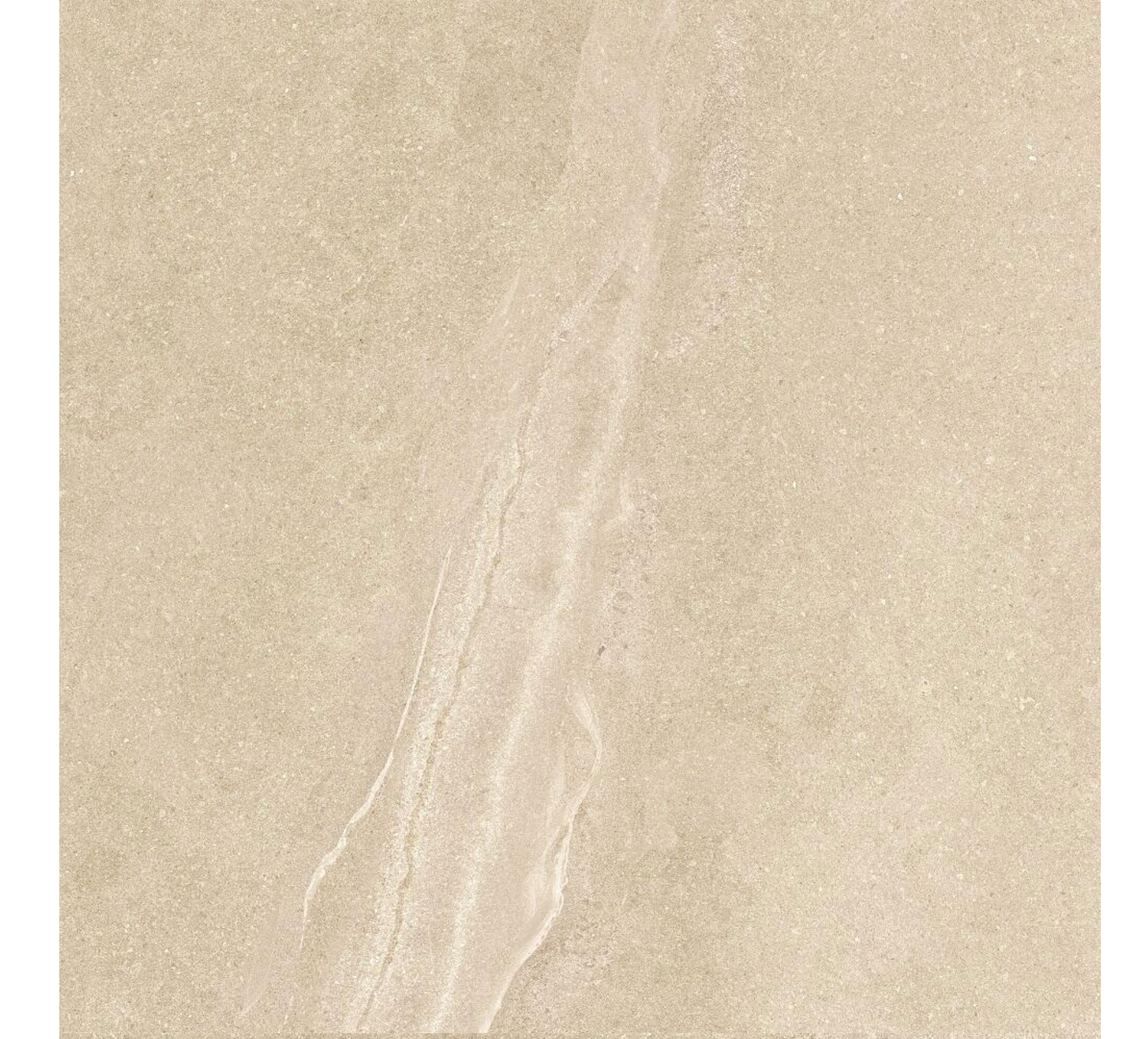 Schliffener emaillierter Porzellanboden Ivoire Sevilla 120 × 120 cm, Natursteinoptik, mat 20,96 € /m²