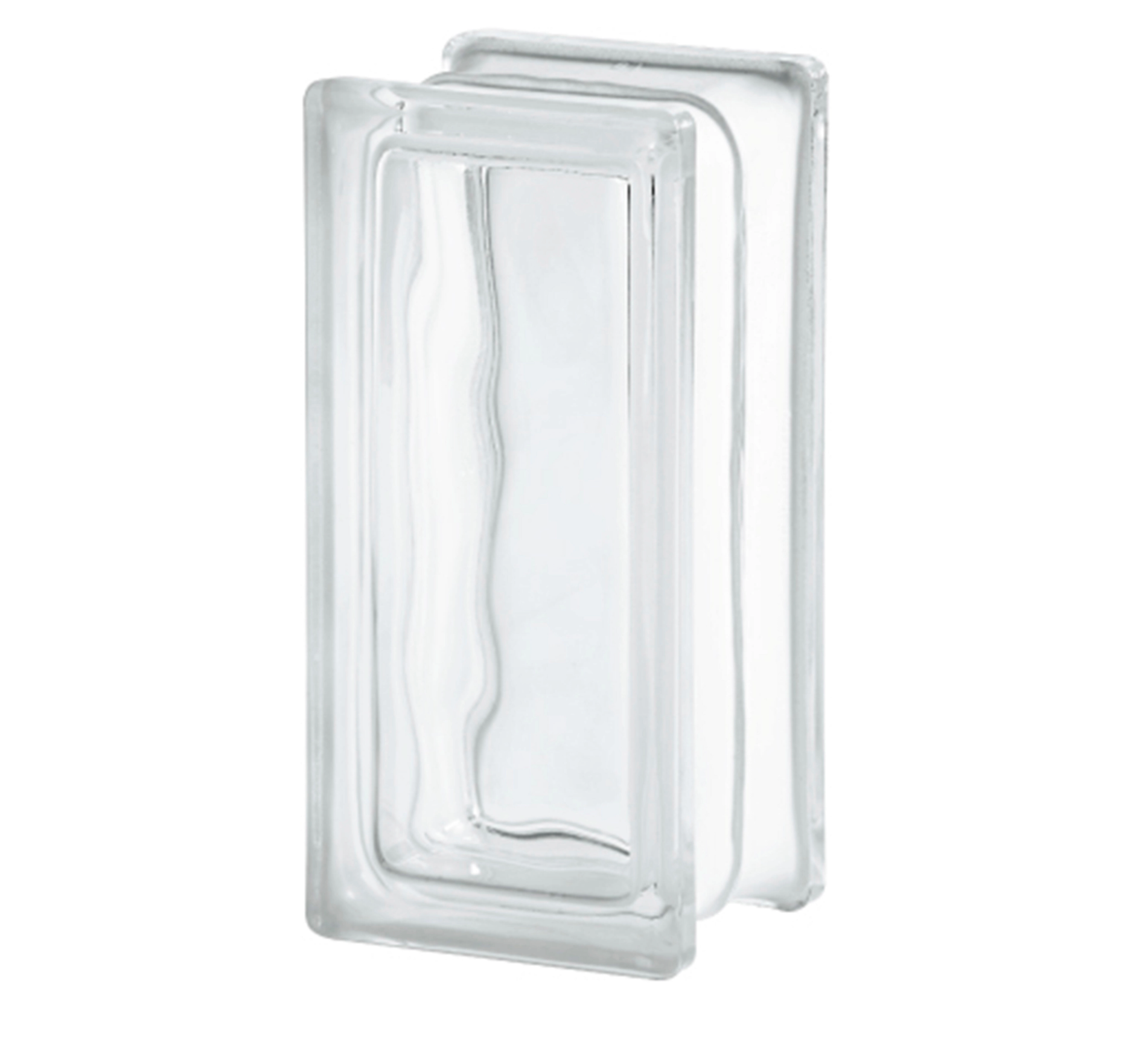 Glasbaustein klar – 19 × 9 × 8 cm