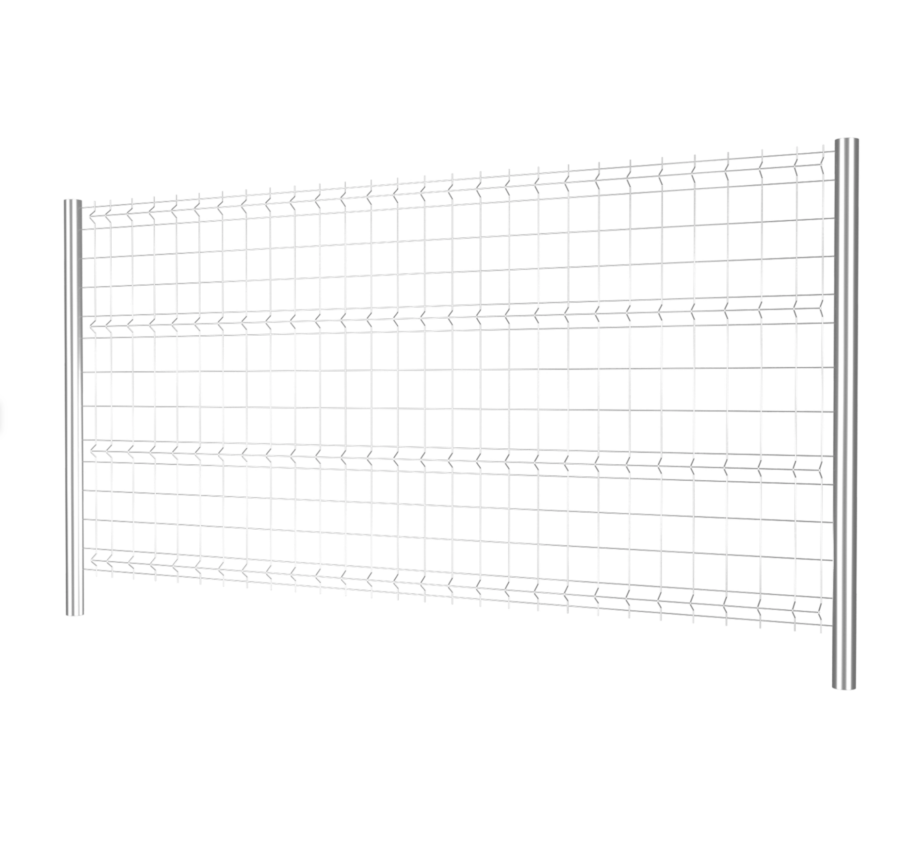 Mobilzaun Galvanisiert – 1,74 × 3,50 m