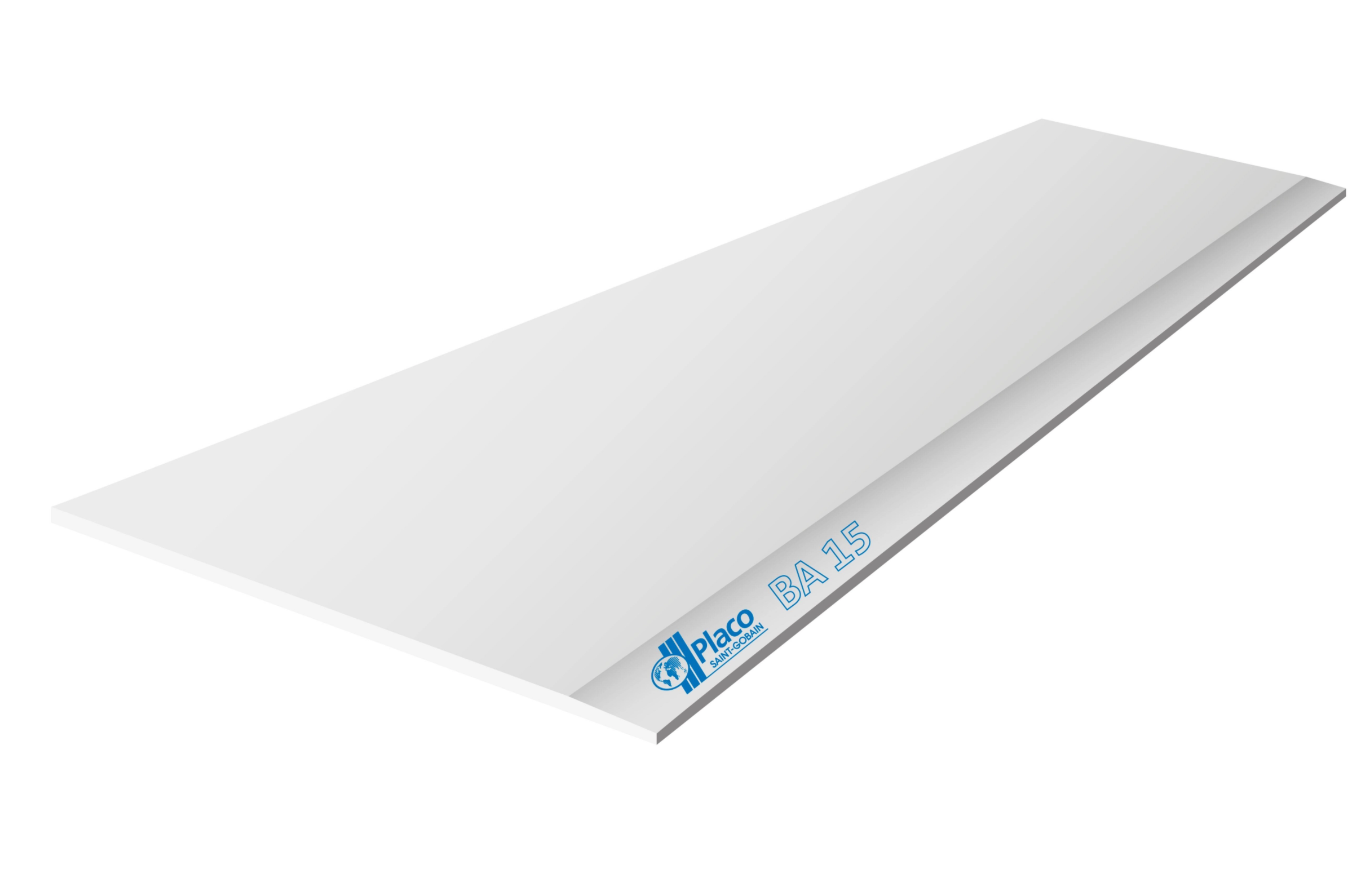 Gipskartonplatte BA – 3 000 × 1 200 × 15 mm – 3,29 €/m²