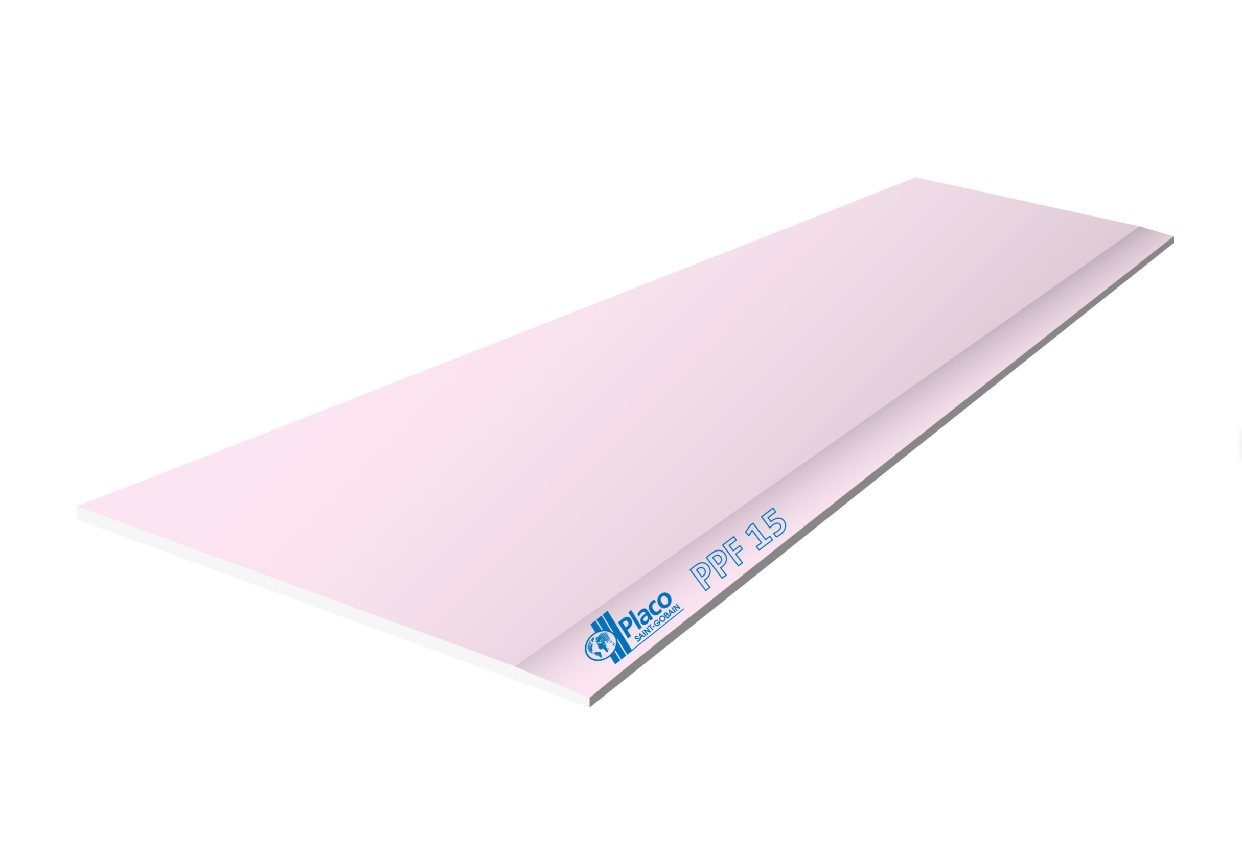 Gipskartonplatte PPF – 2 500 × 1 200 × 15 mm – 6,02 €/m²