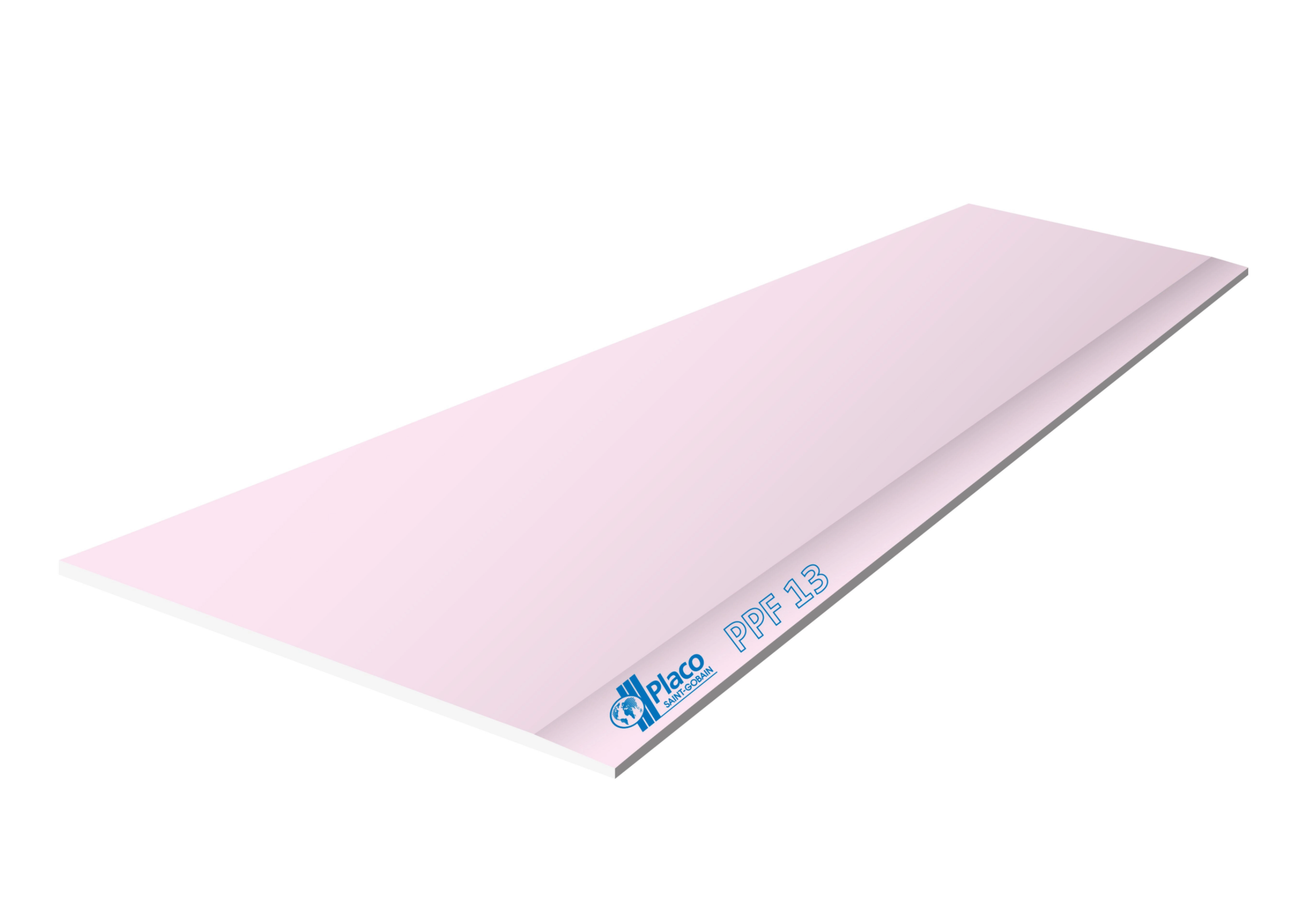 Gipskartonplatte PPF – 2 500 × 1 200 × 13 mm – 4,63 €/m²