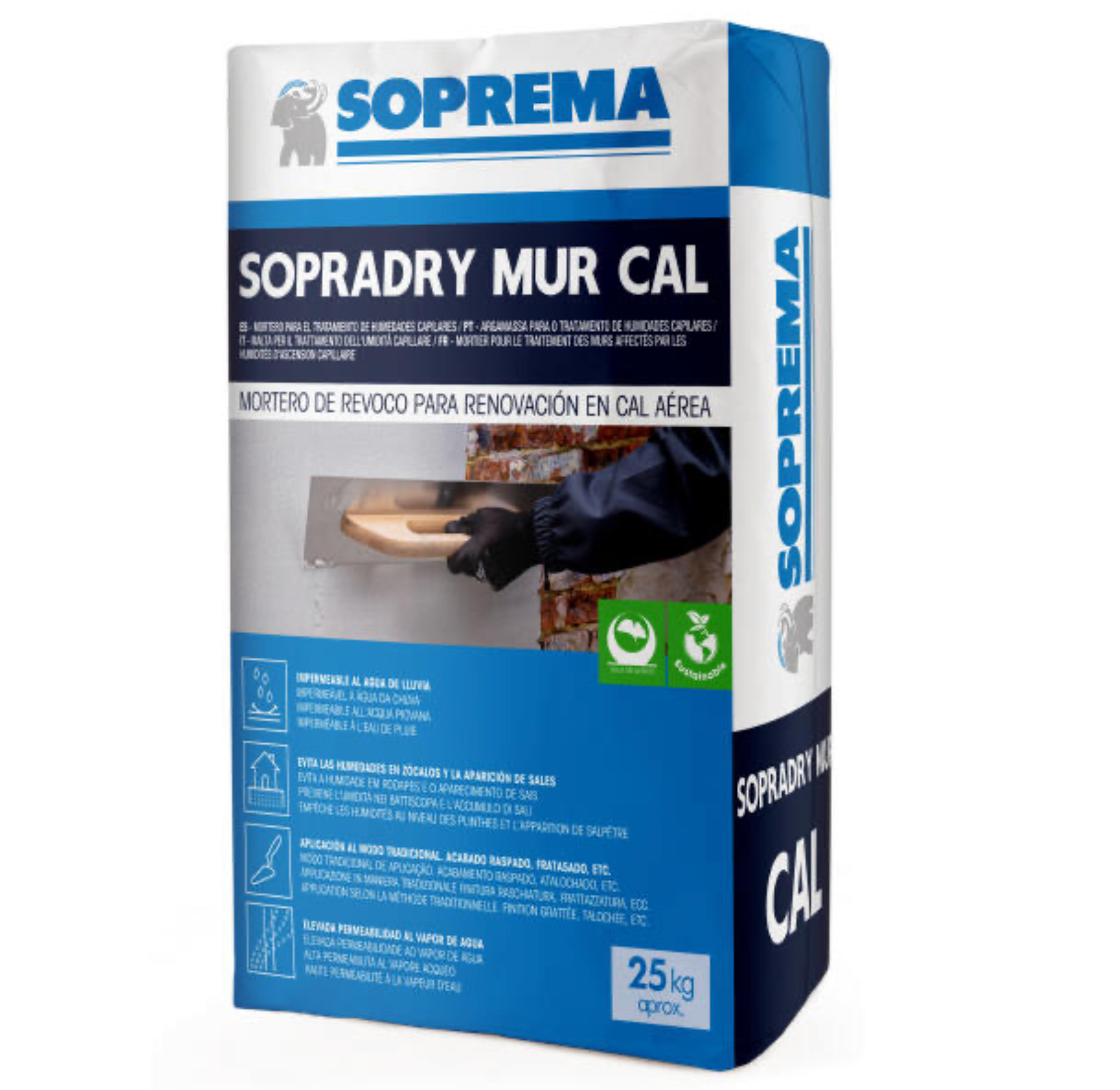 Swamp and moisture wall plaster 25 kg bag