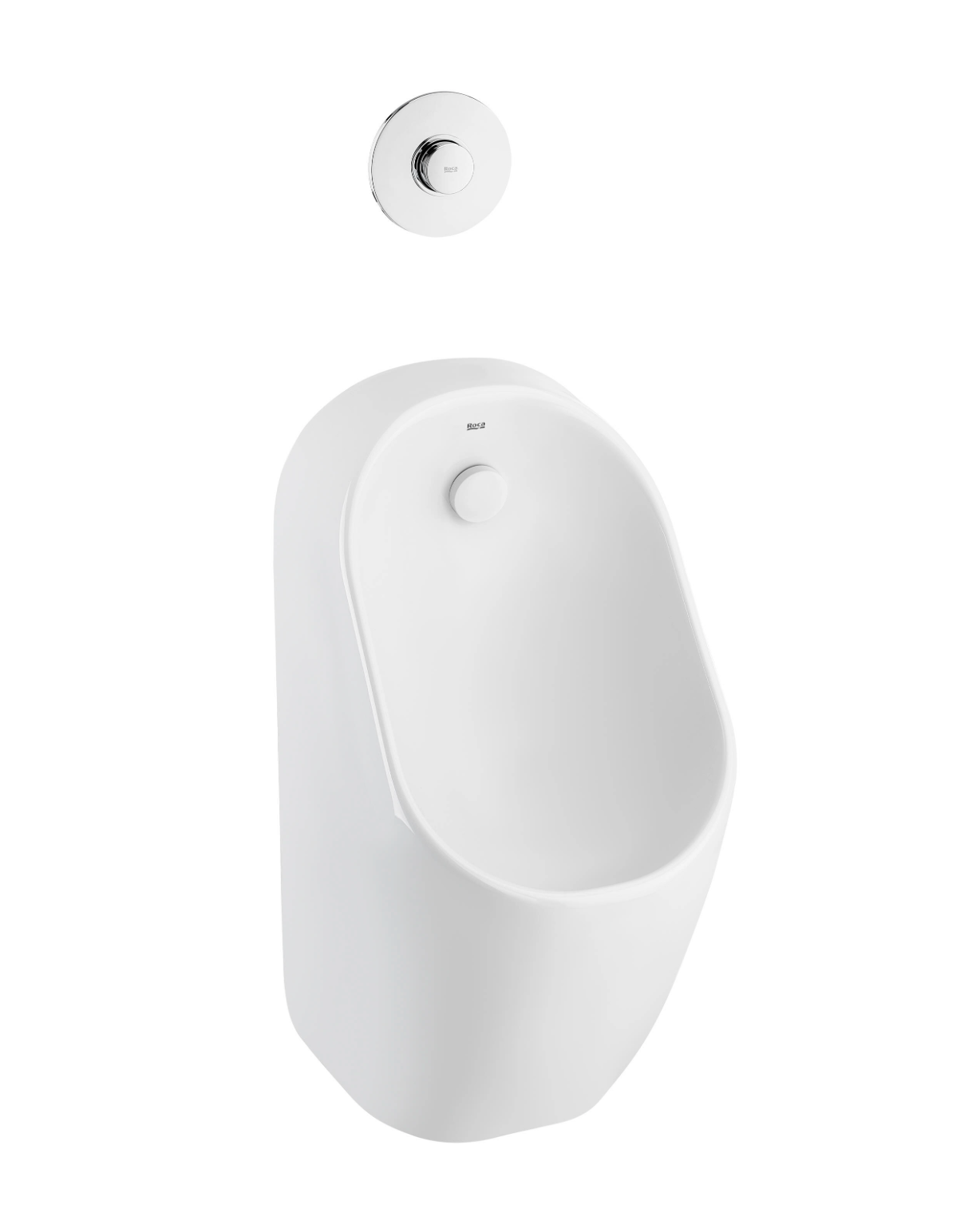 Copenhagen urinal – ceramic, rimless, rear water inlet