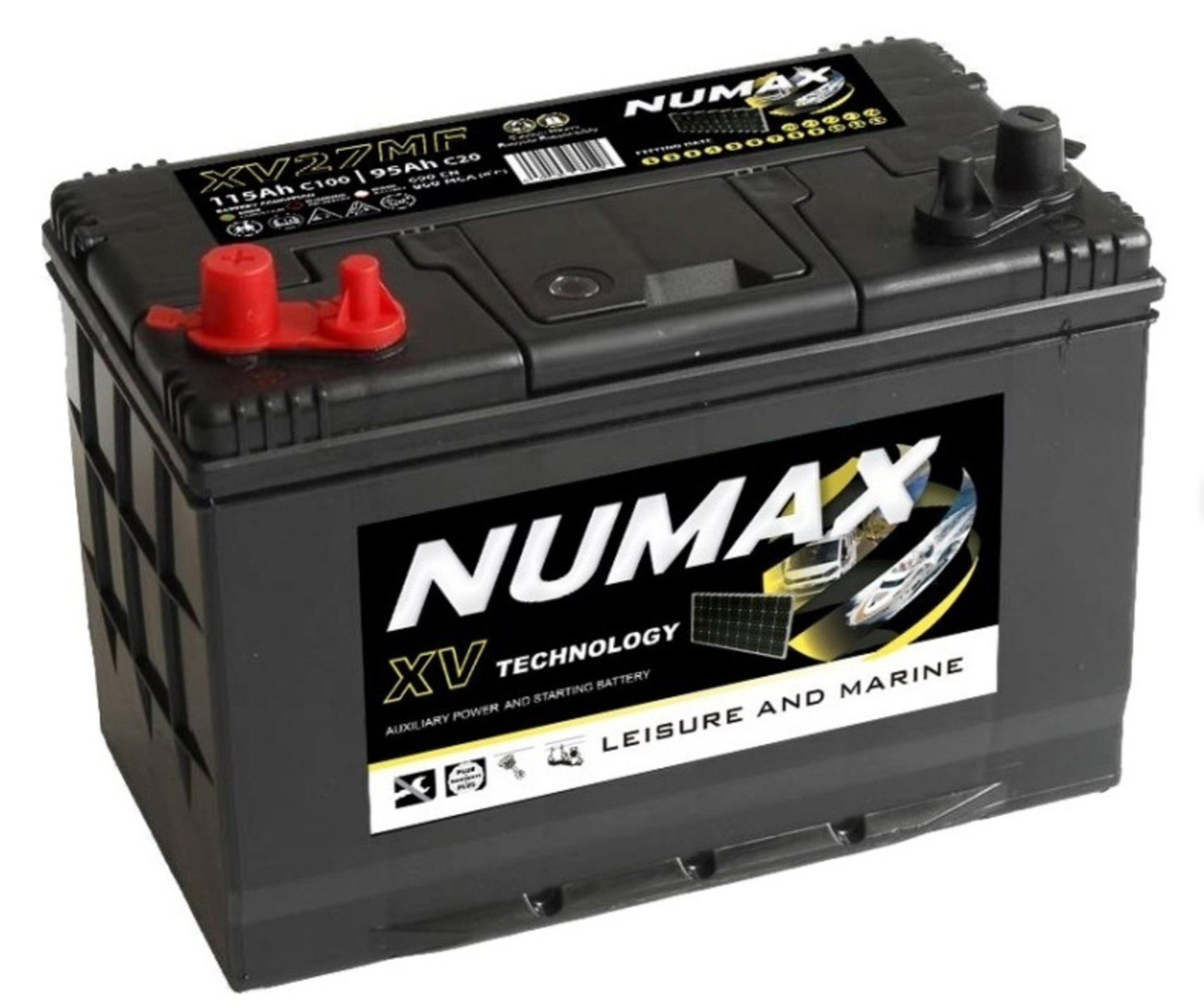 Numax AGM solar battery – 12 V / 115 Ah (C100)