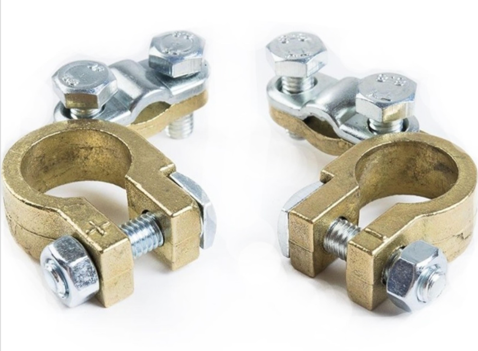 Battery terminals – positive and negative, monoblock