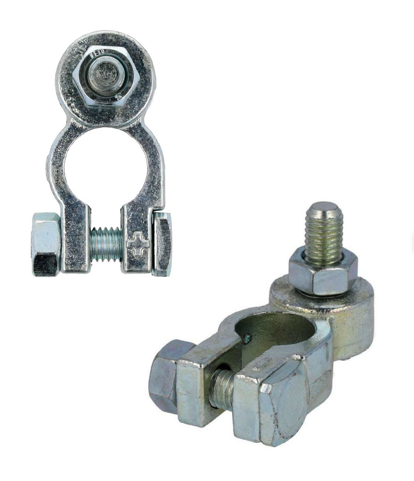 Bornas with M8 screw – Plus & Minus, monoblock (set)