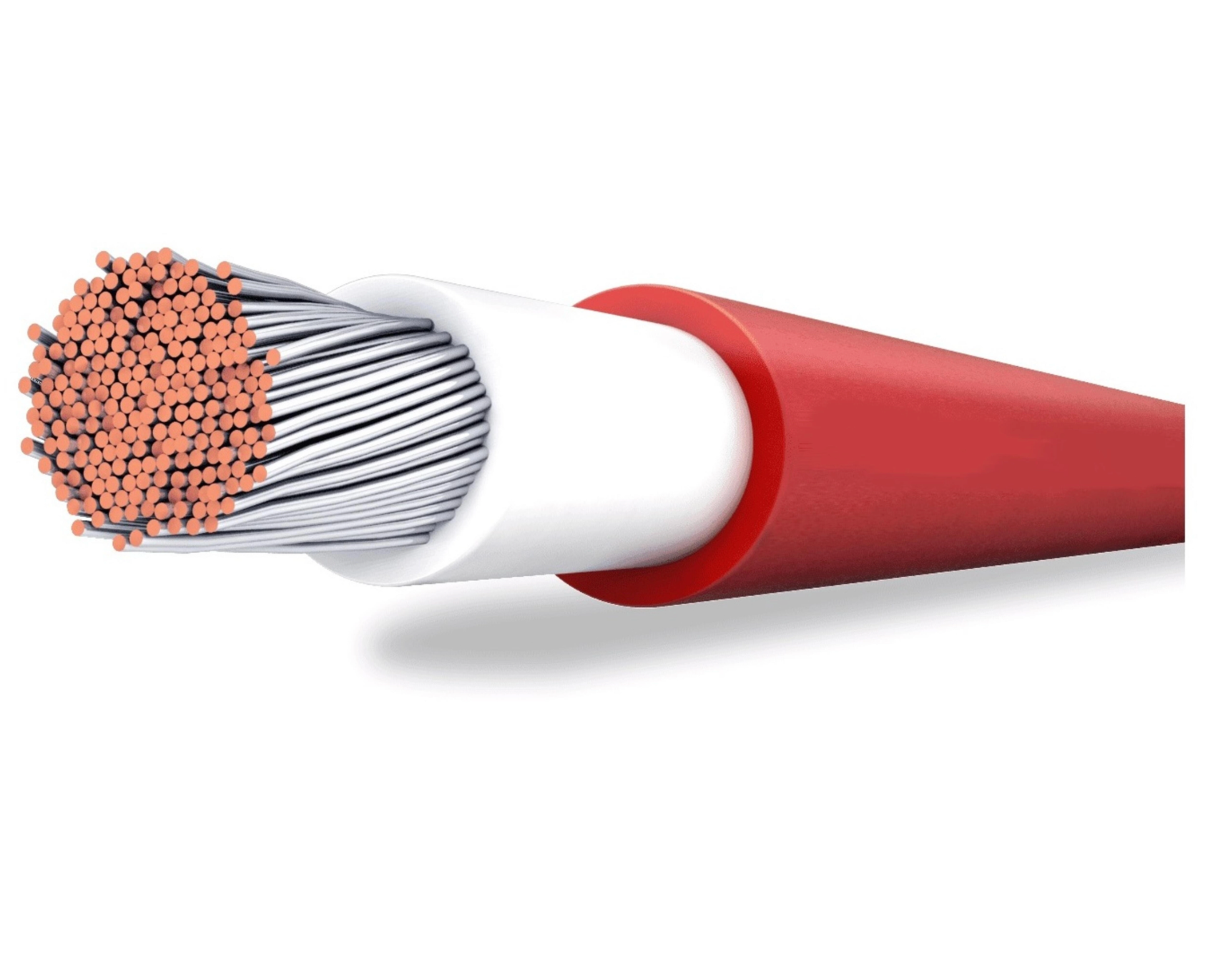 H1Z2Z2‑K solar cable – 4 mm², red (per meter), halogen-free