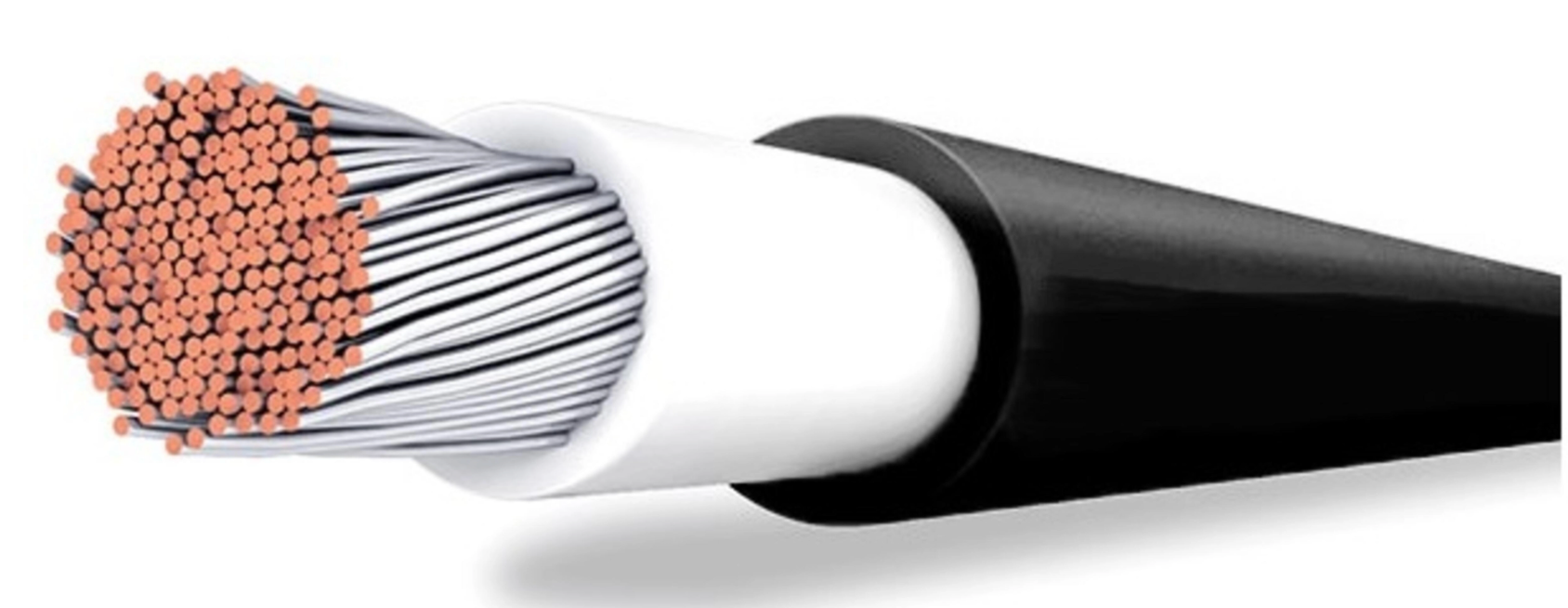 H1Z2Z2‑K solar cable – 16 mm², black (per meter), halogen-free