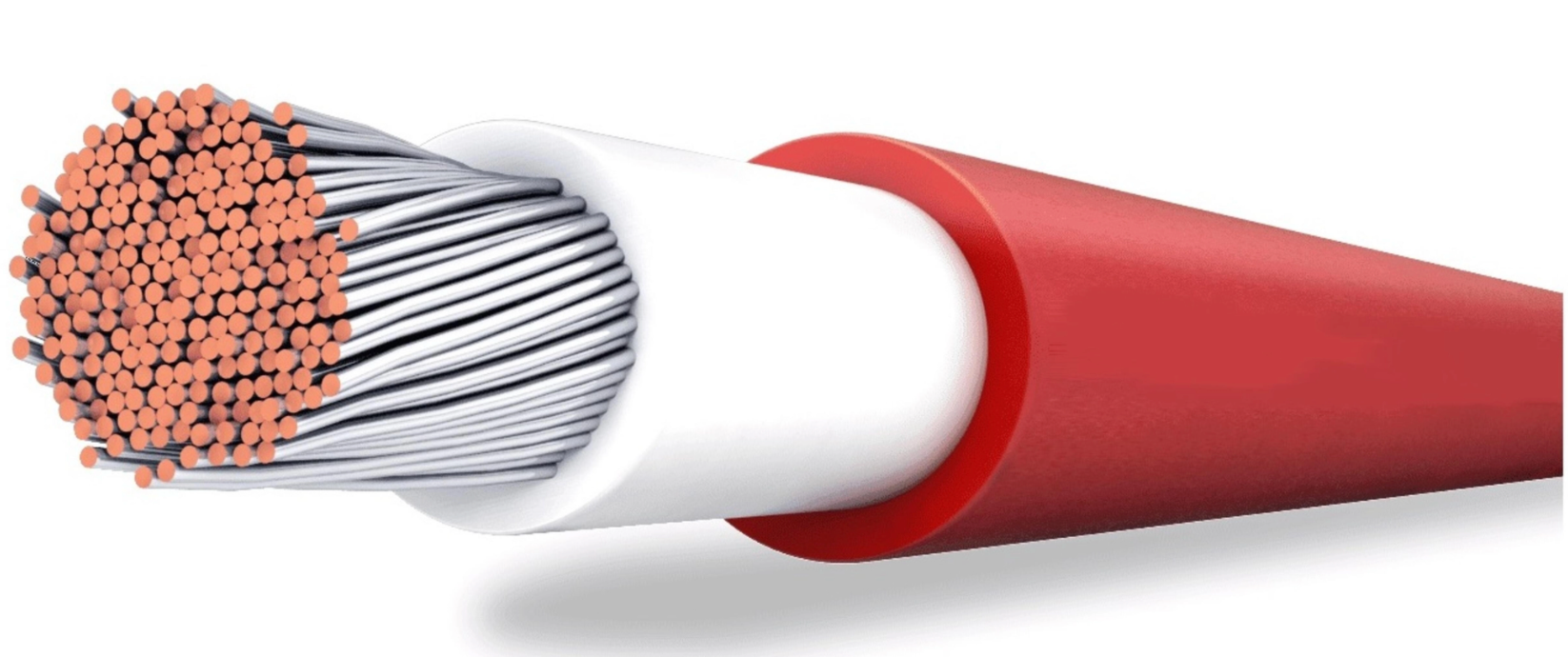 H1Z2Z2‑K Solar cable – 6 mm², red, halogen-free