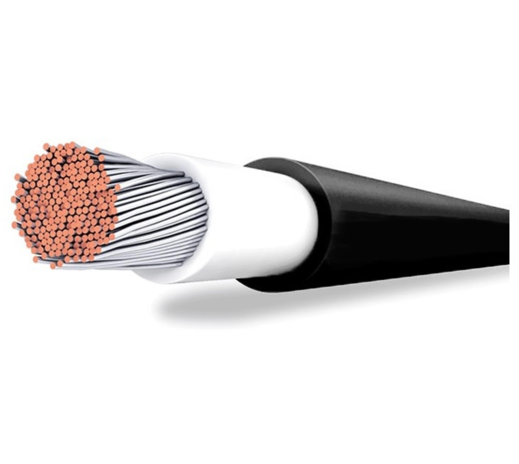 H1Z2Z2‑K solar cable – 10 mm², black (per meter), halogen-free