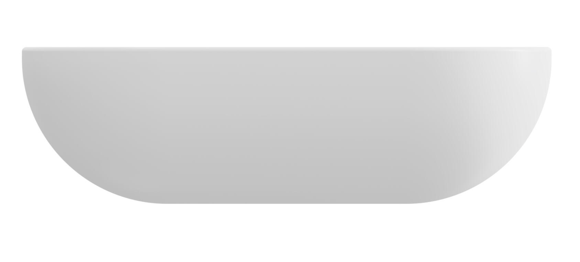 Waschbecken Valencia 46,5X34X12CM WEISS MATT