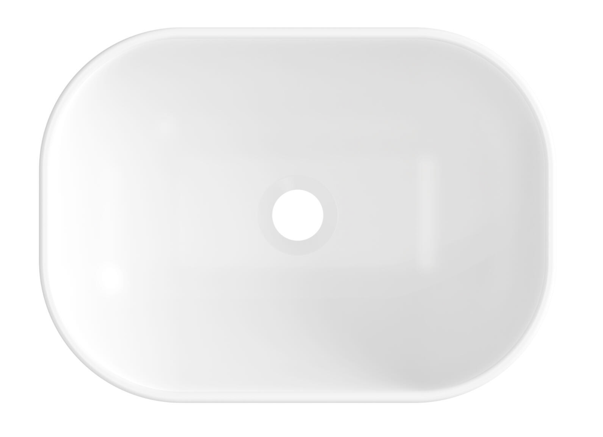 Waschbecken Valencia 46,5X34X12CM WEISS MATT