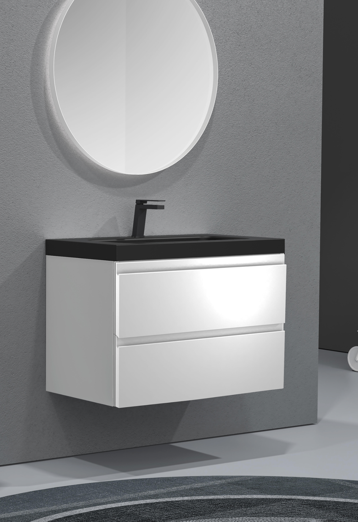 VALENCIA BATHROOM CABINET  WHITE 60X45CM