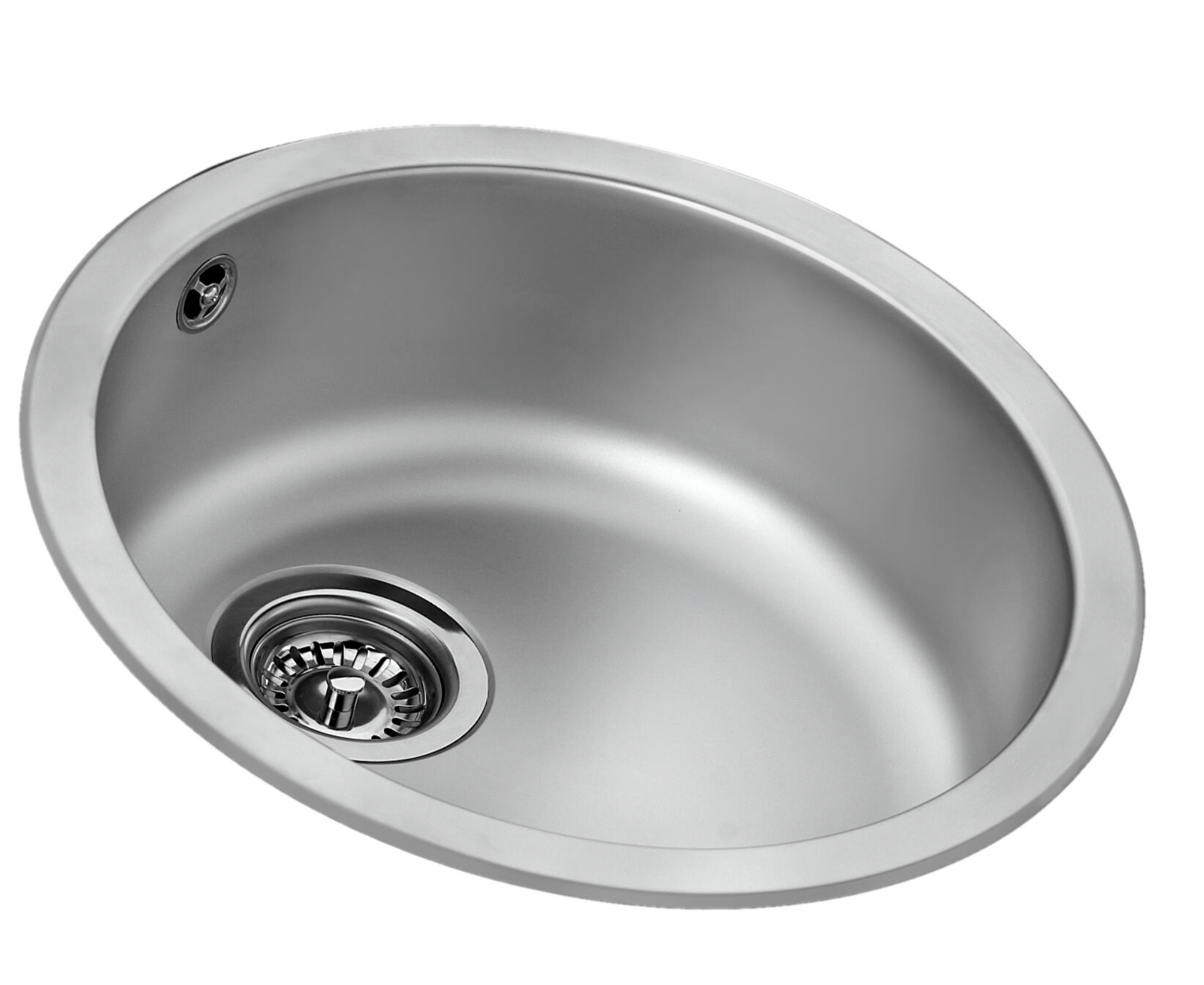Teka round kitchen sink – 18/10 stainless steel – Ø 45 × 16 cm