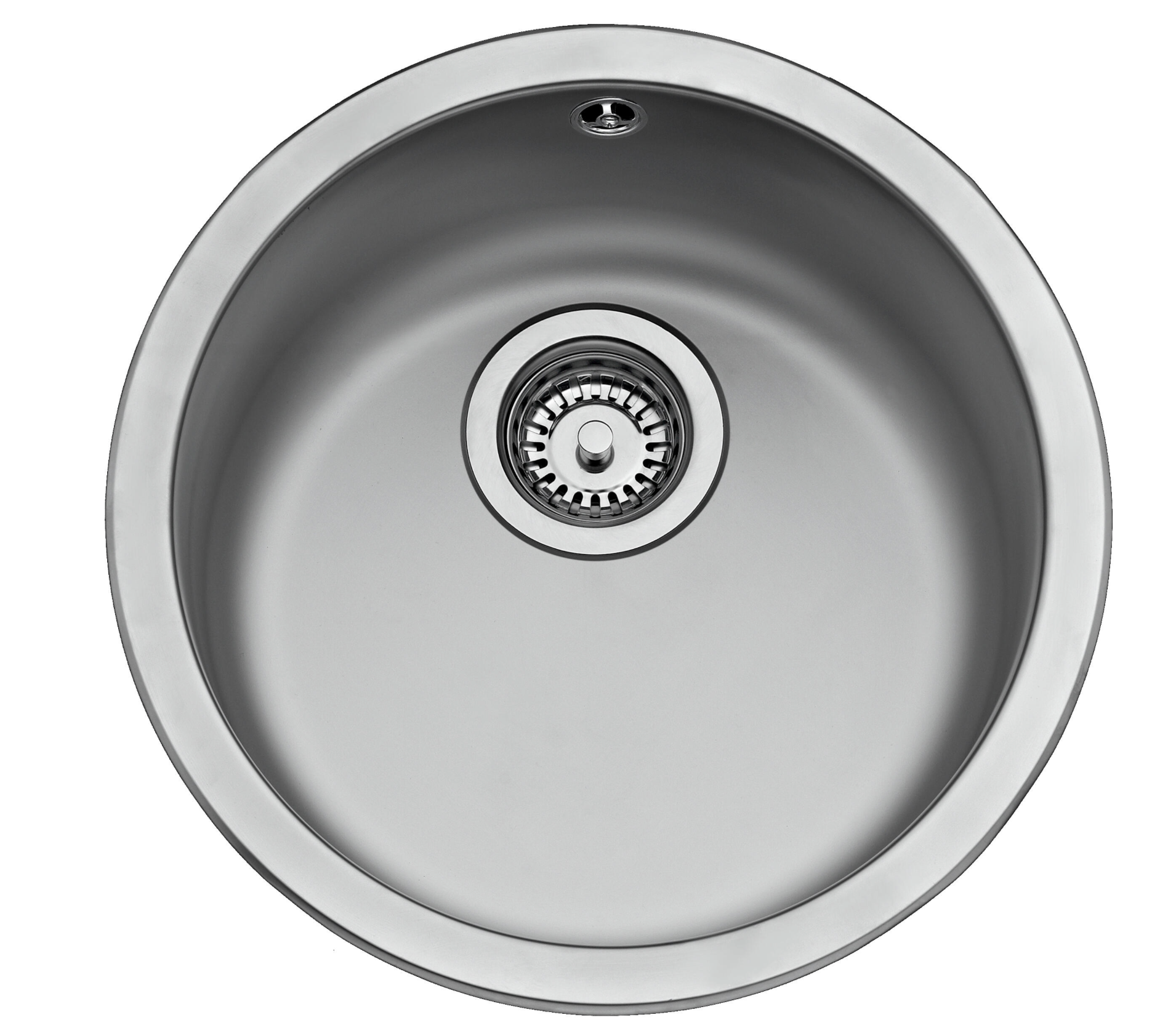 Teka round kitchen sink – 18/10 stainless steel – Ø 45 × 16 cm