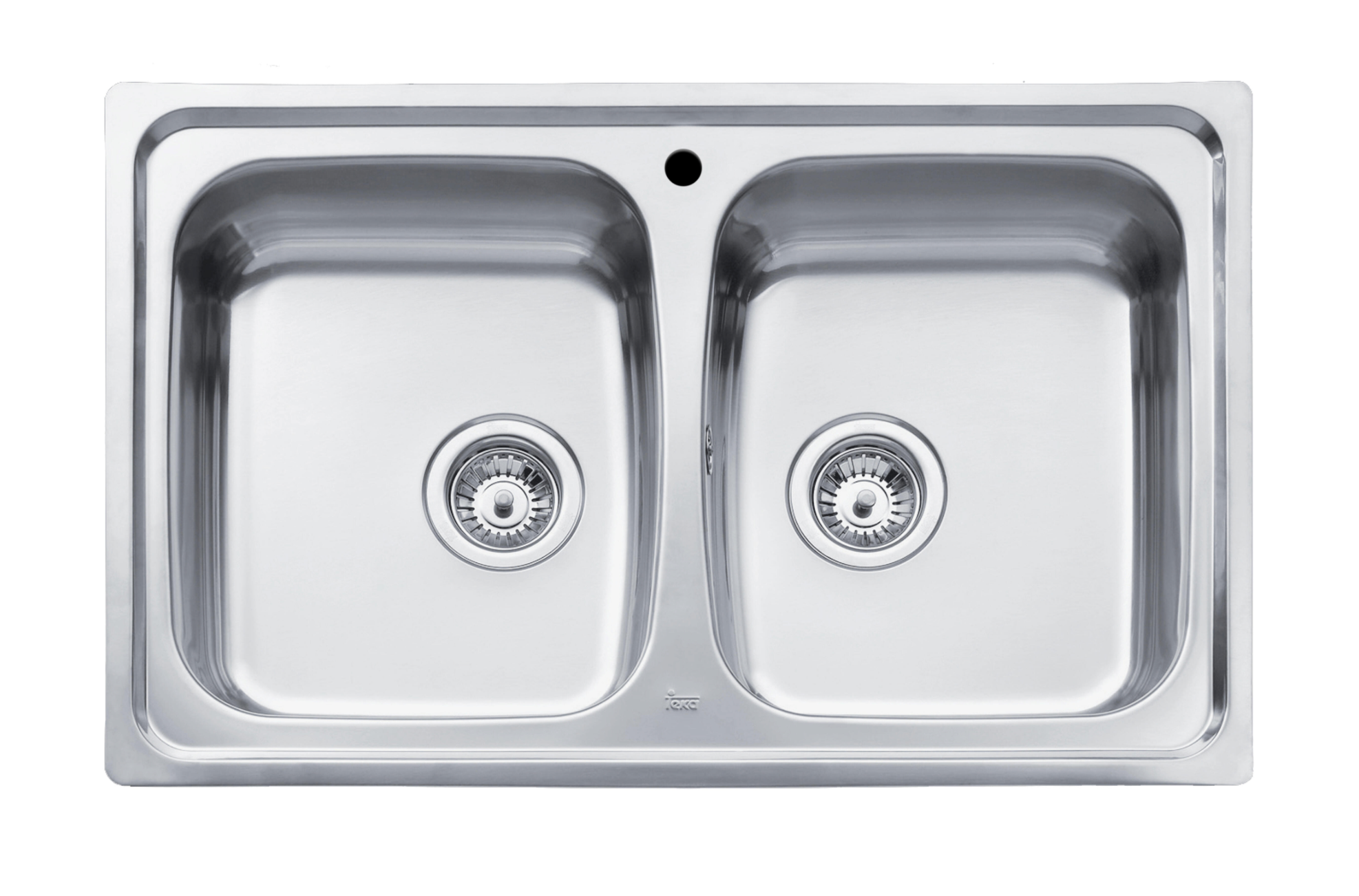 TEKA kitchen sink, 2 bowls – 18/10 stainless steel – 79 × 50 × 16 cm