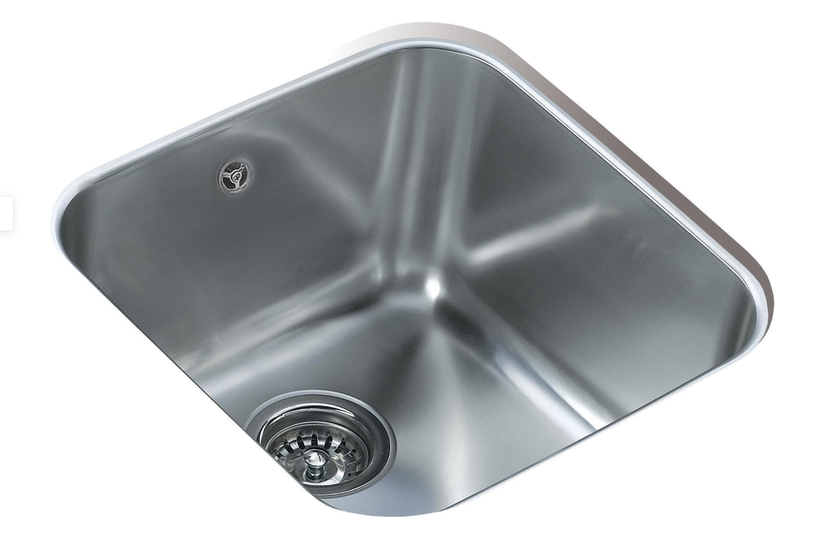 Teka kitchen sink, 1 bowl – 18/10 stainless steel – 43.5 × 43.5 × 18 cm