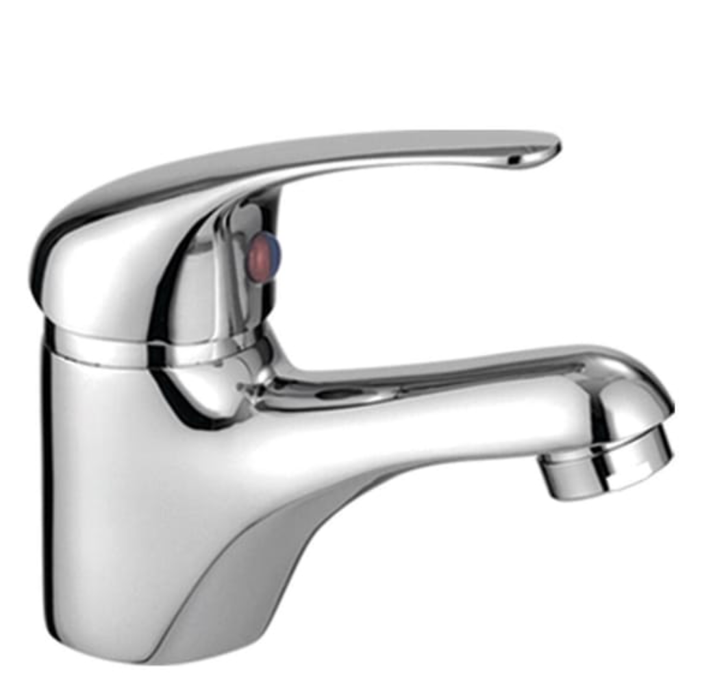 Single-lever basin mixer “Nerea” – Cromado – Brass – Low spout
