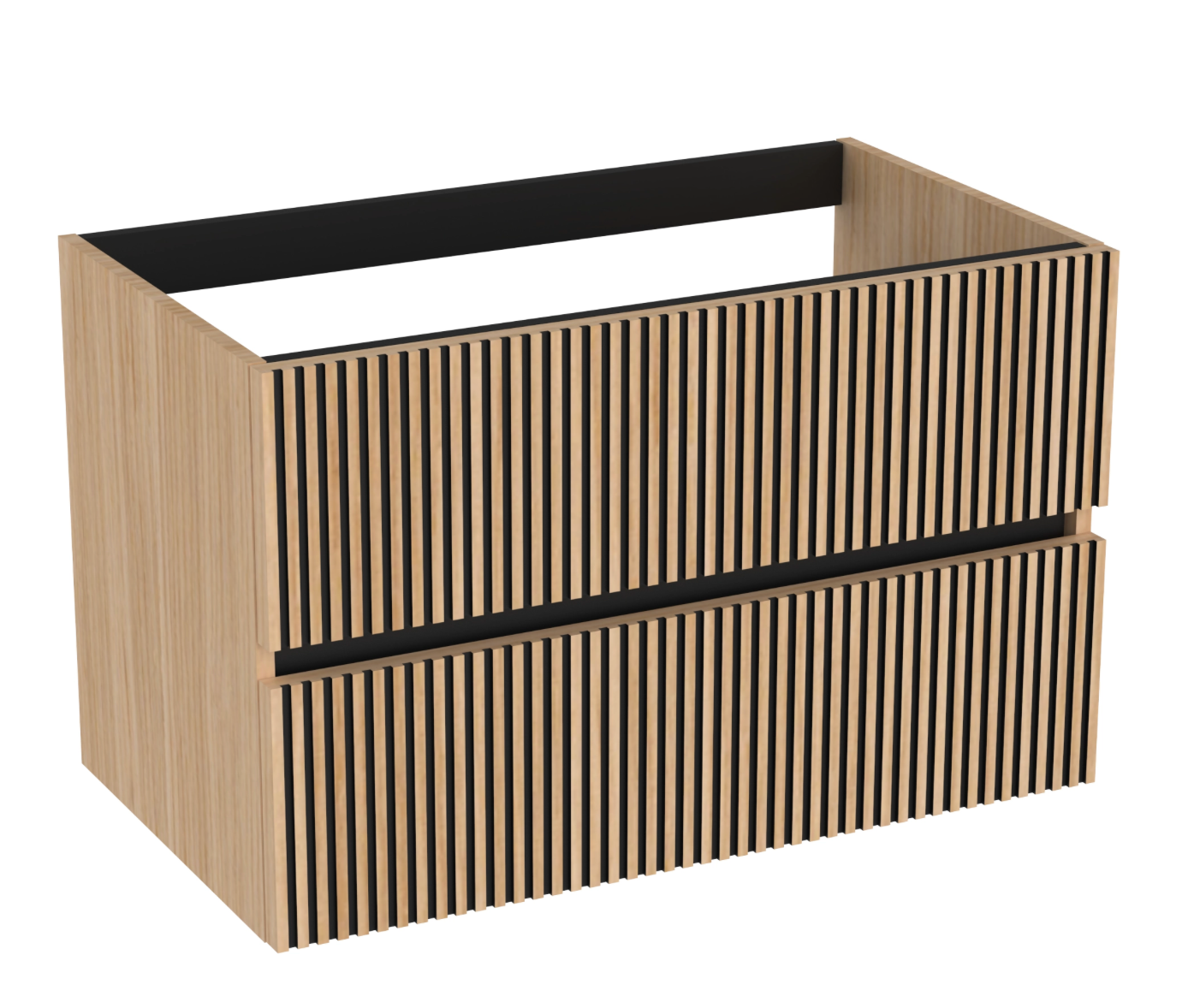 Etna complete bathroom set + 81 cm countertop basin + Nova Geo – LED mirror, sink, and vanity unit