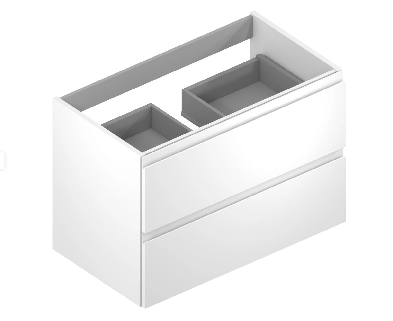 Complete bathroom set "Terra + White Stone Washbasin Nova White – Mirror, Countertop & Base Cabinet