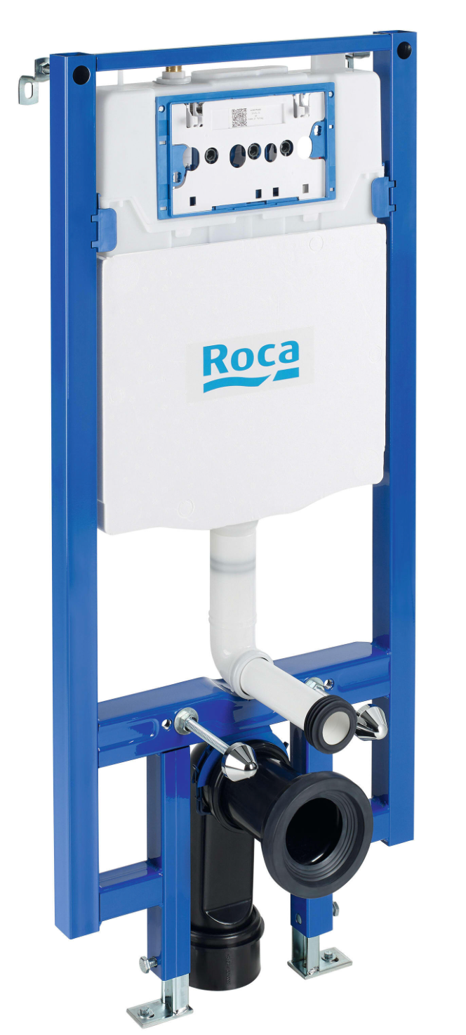 Roca Gap Complete Toilet Set – Wall-Hung Toilet, Seat, Concealed Frame & Dual-Pulse Push Plate
