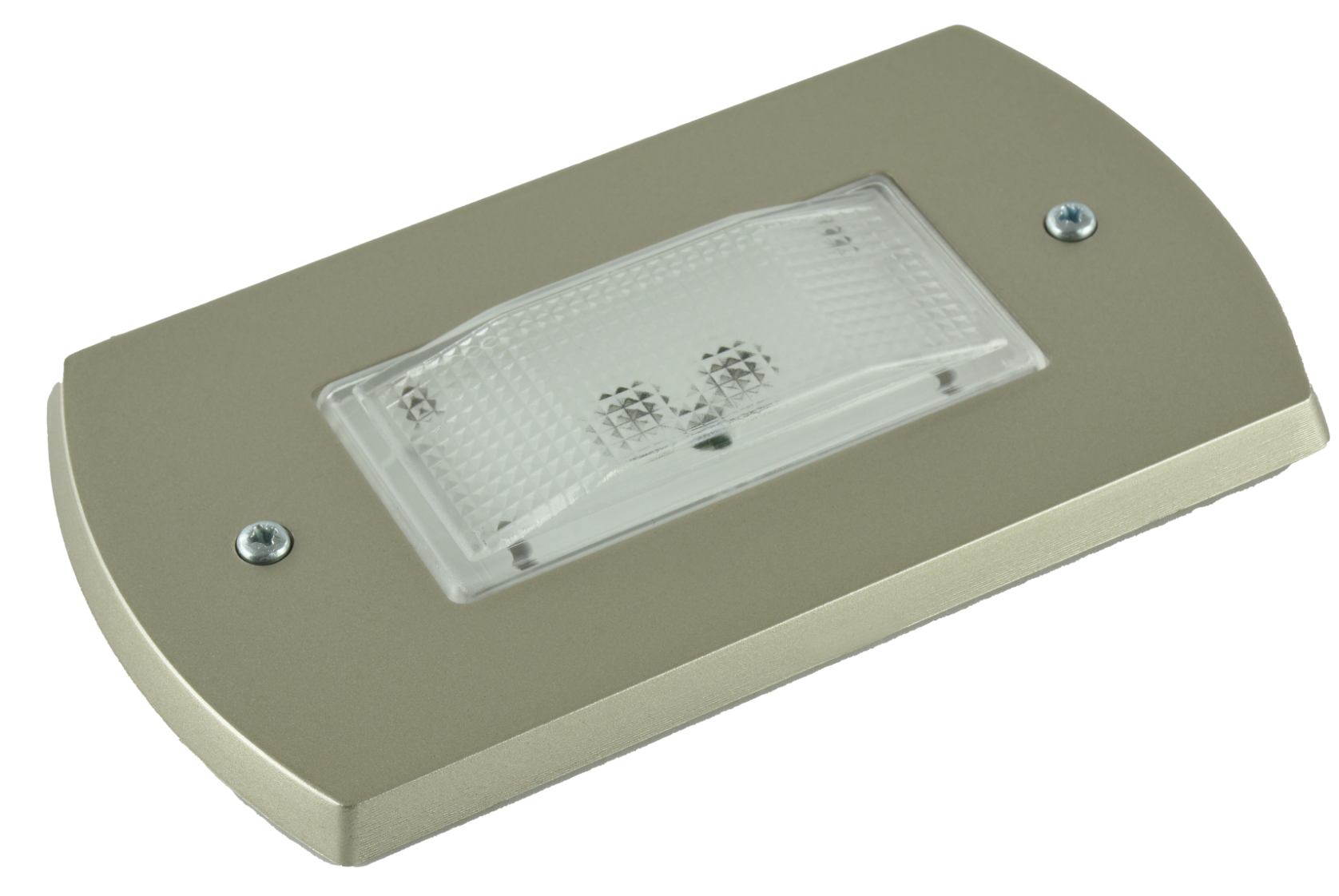 LED orientation light, permanent, 5 lm, IP22 – 2×0.5 W amber LEDs, 4000 K, 13×7.1×3 cm