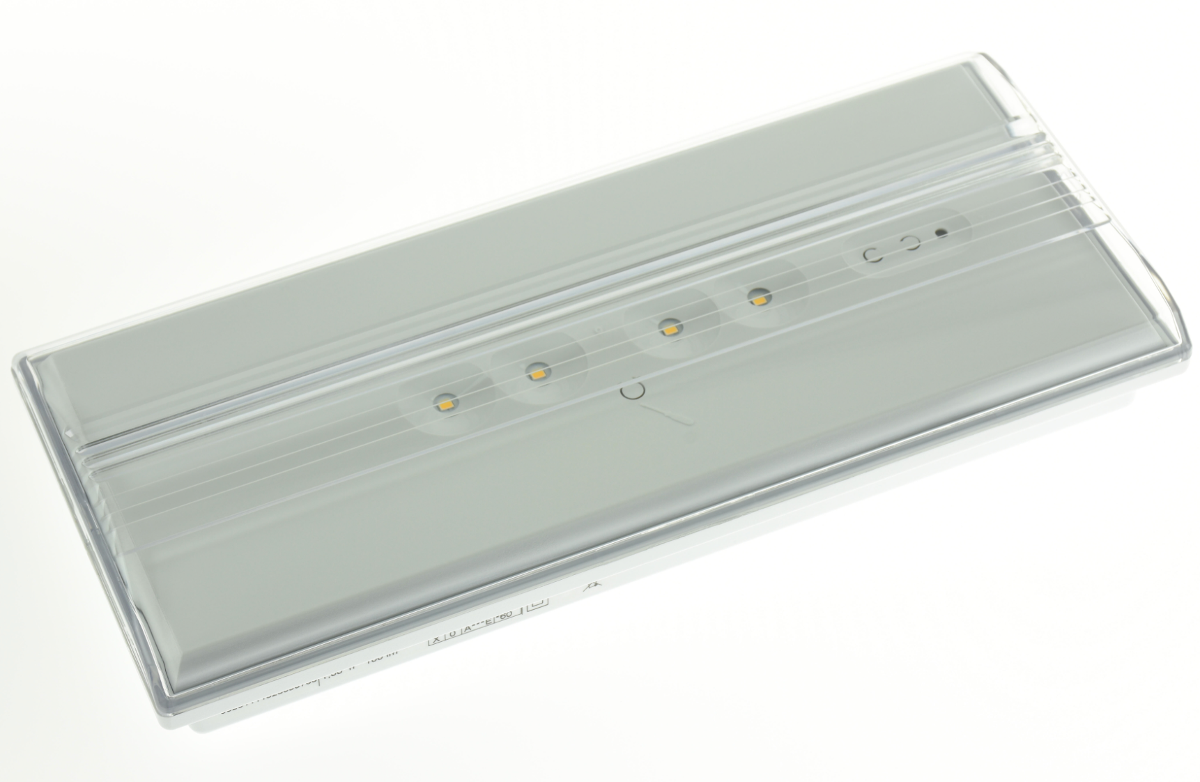 Permanent LED emergency light 95 lm IP44 – 2×0.5 W LEDs, 4000 K, 26×11.4×4.4 cm