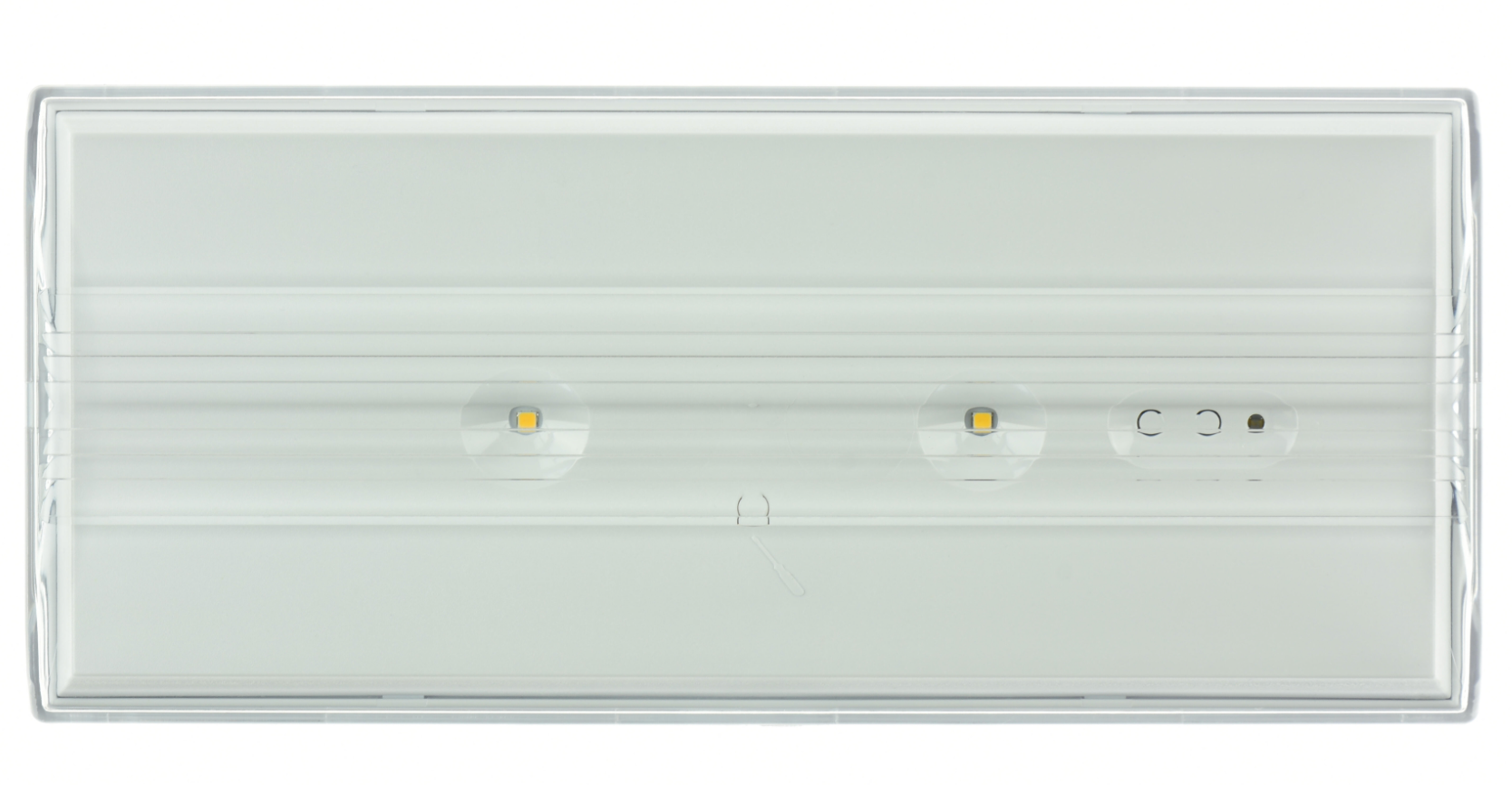 LED emergency light Autotest 50 lm IP44 – 2×0.5 W LEDs, 4000 K, 26 × 11.4 × 4.4 cm