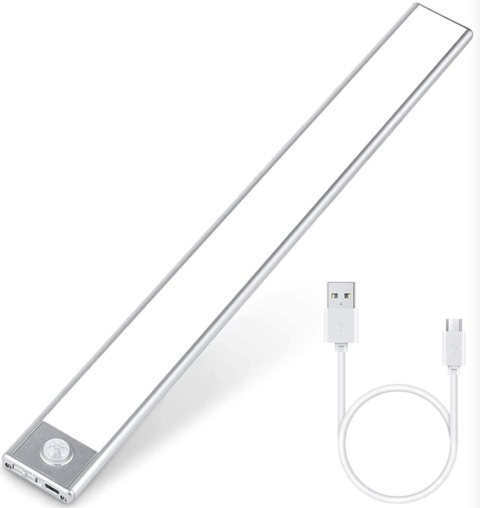 LED strip Slim 30 cm – Gray, rechargeable, 2 W, neutral white (4000 K)