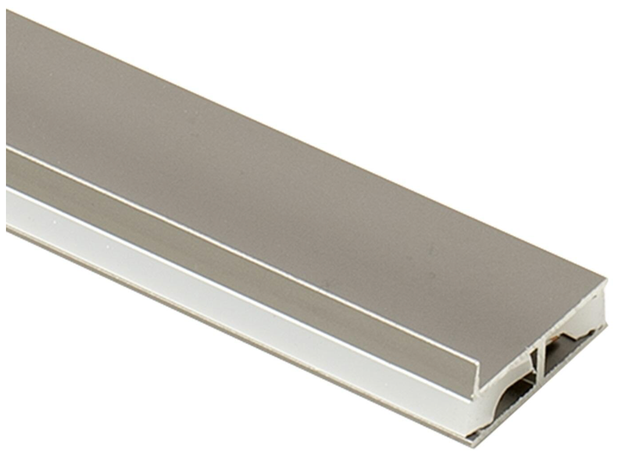 LED profile 35 cm back wall shelf RECHARGEABLE – aluminum, neutral white (4000 K)