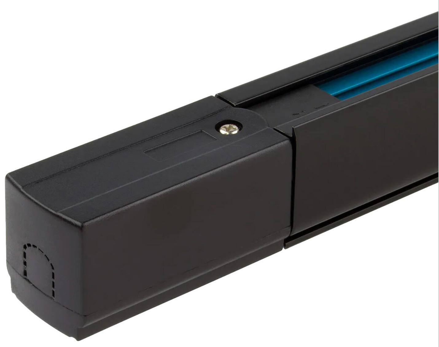 Three-phase track spotlights 2 m – Black – Aluminum