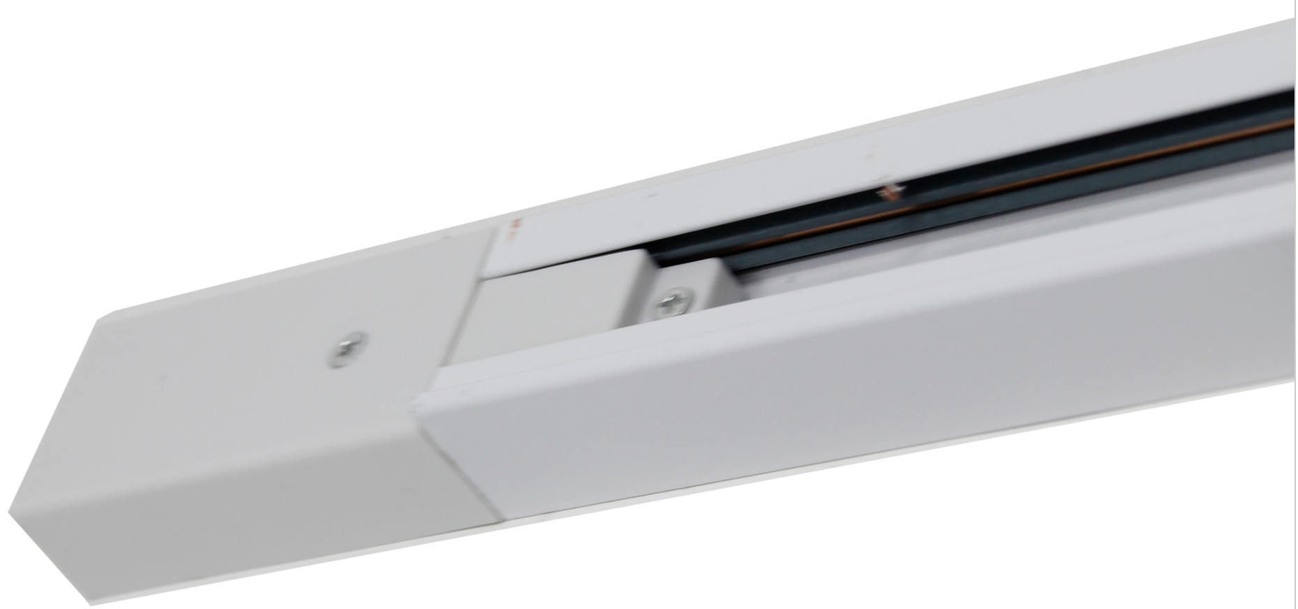 Single-phase LED track spotlight 2 m – White – Aluminum