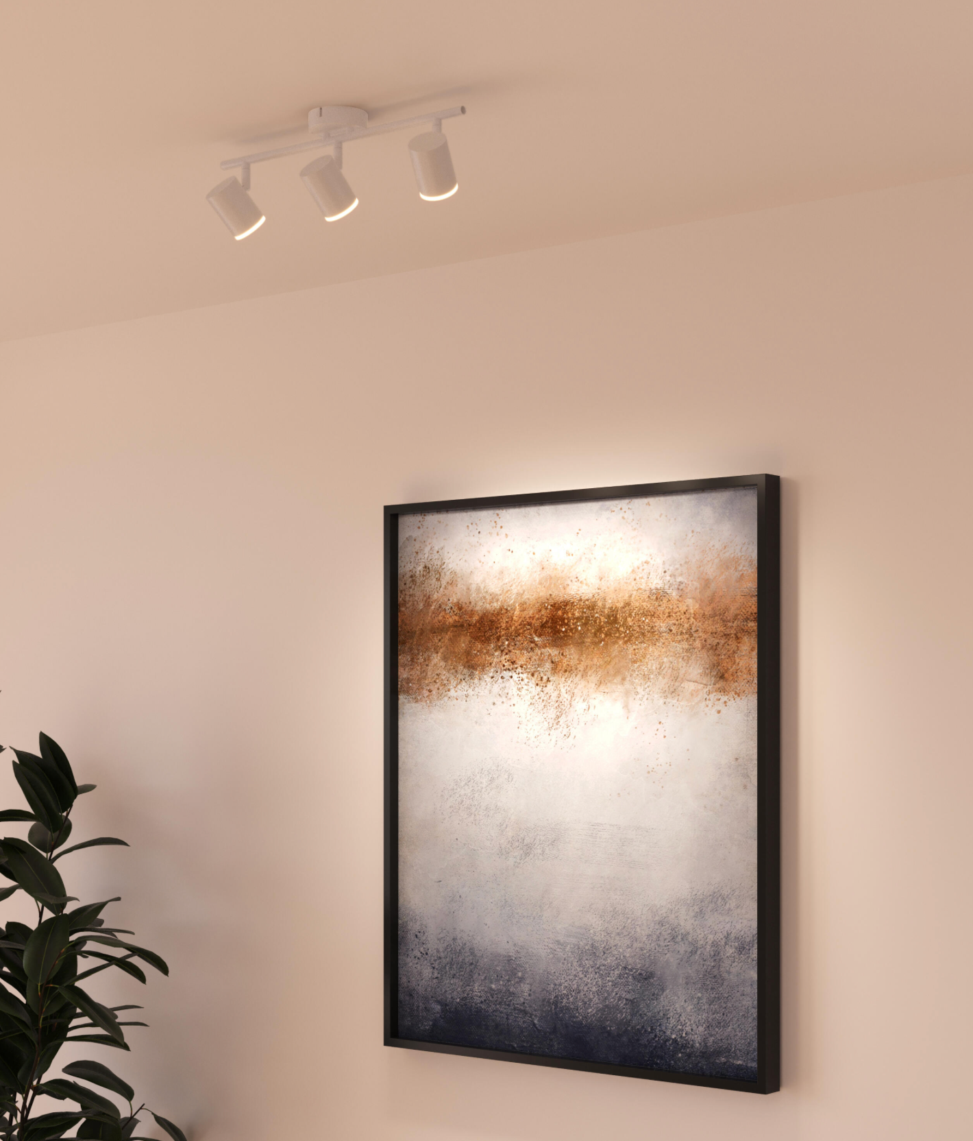 3-SPOTLIGHT LED spotlight Artic – 17.1 W – Neutral white – White – IP20 – Ø 9 × 50 × 8 cm