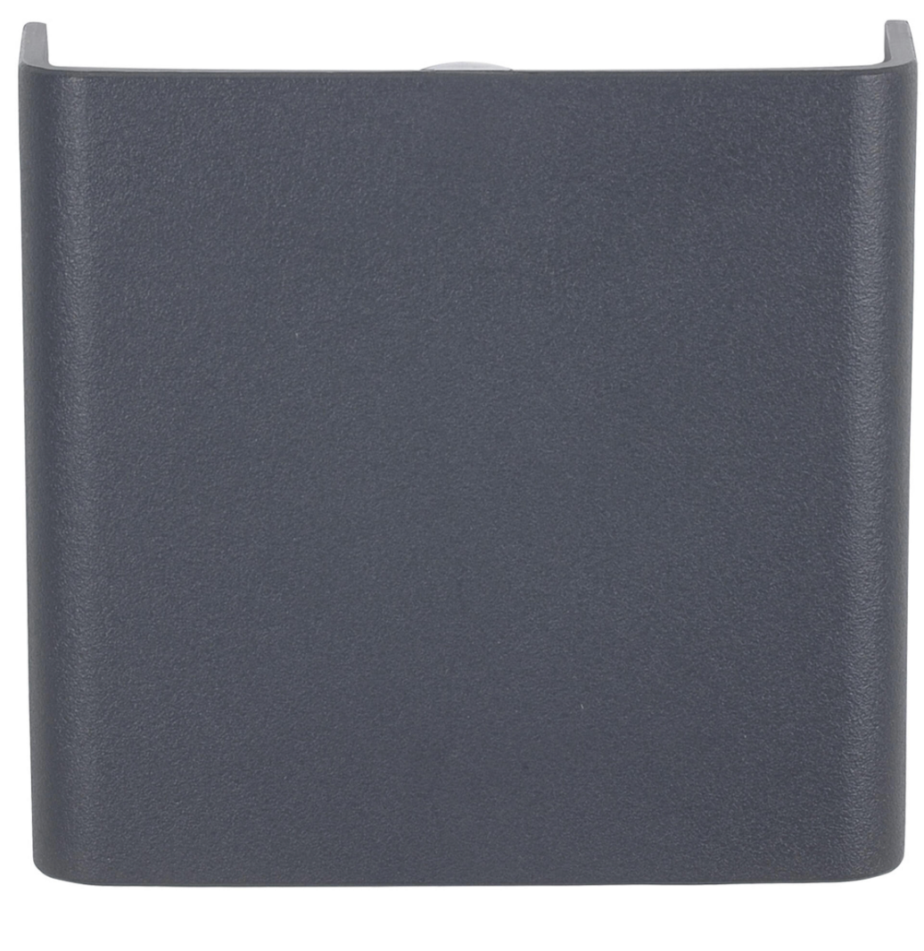 LED wall light 2 W – black – outdoor – IP65 – 11 × 10 × 3.8 cm