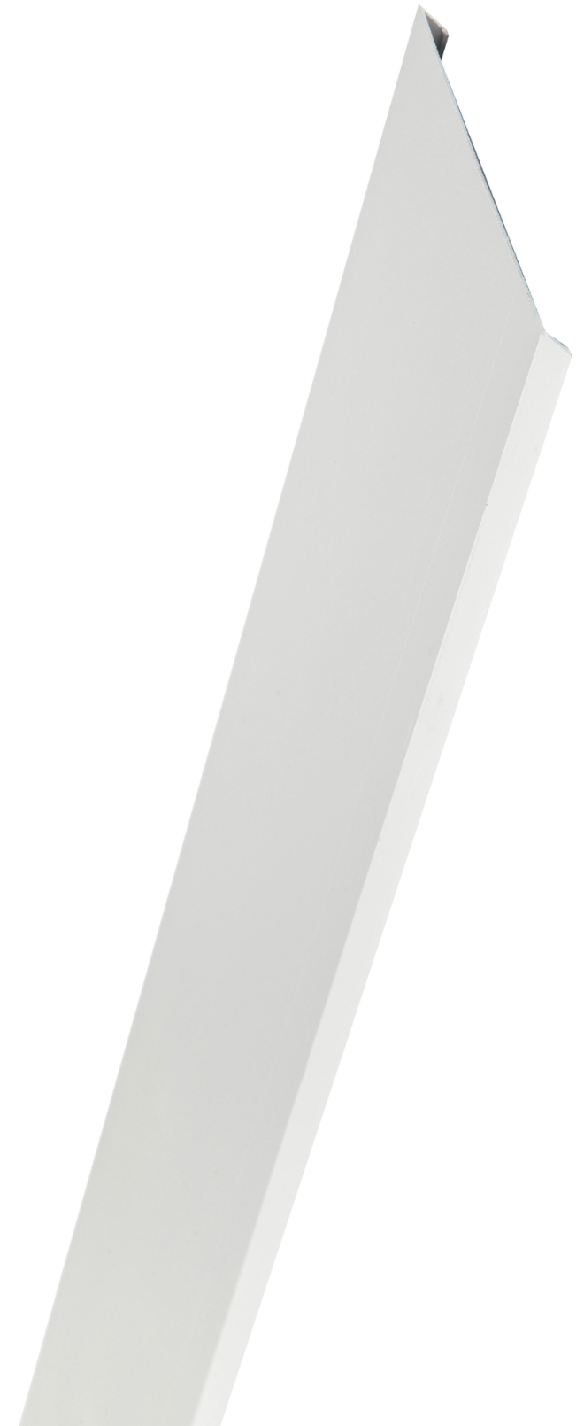 U-profile aluminum white – 200 × 8 × 2 cm, 1.5 mm thick