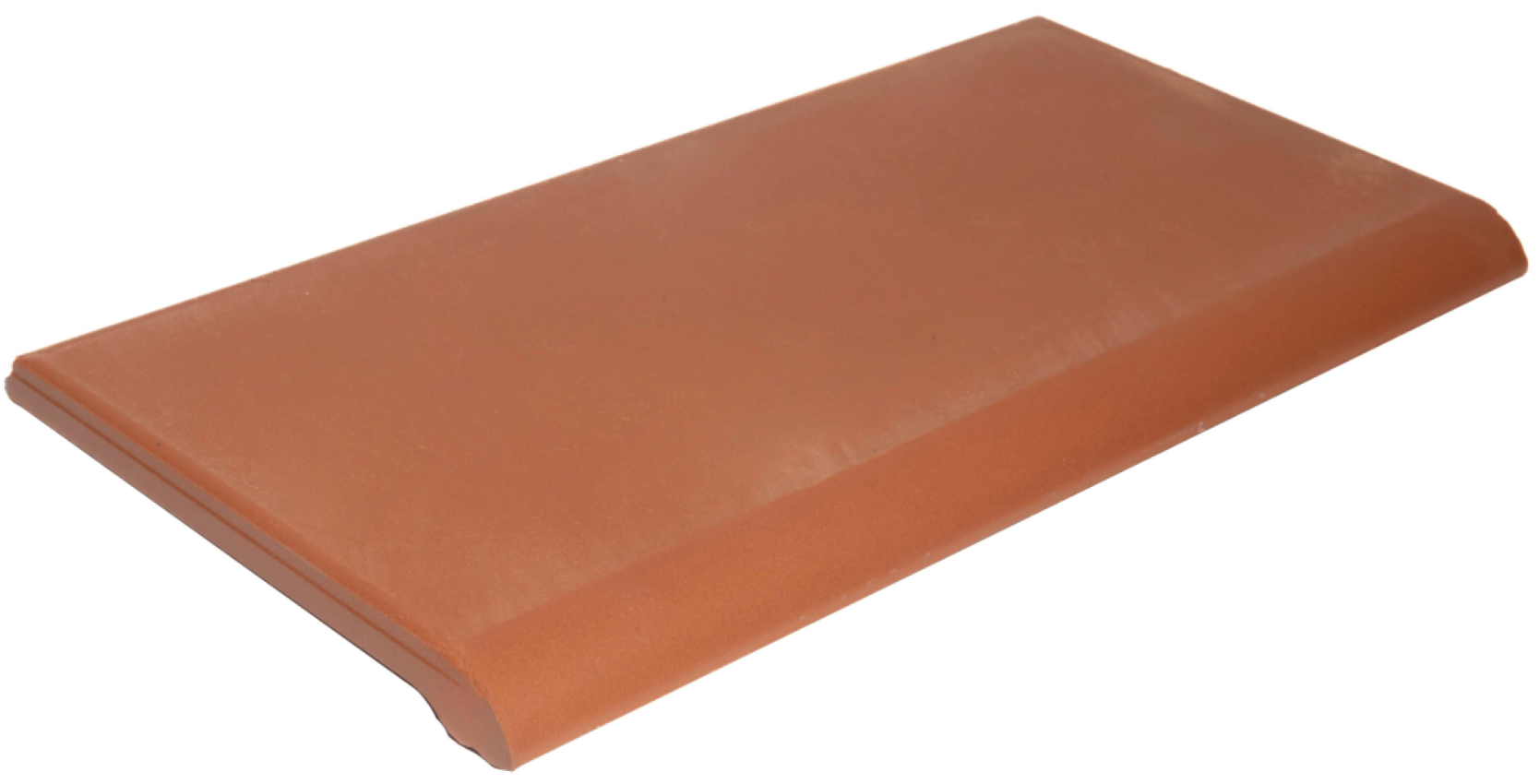 Ceramic window sill trim, red – 28 × 14 × 1.2 cm