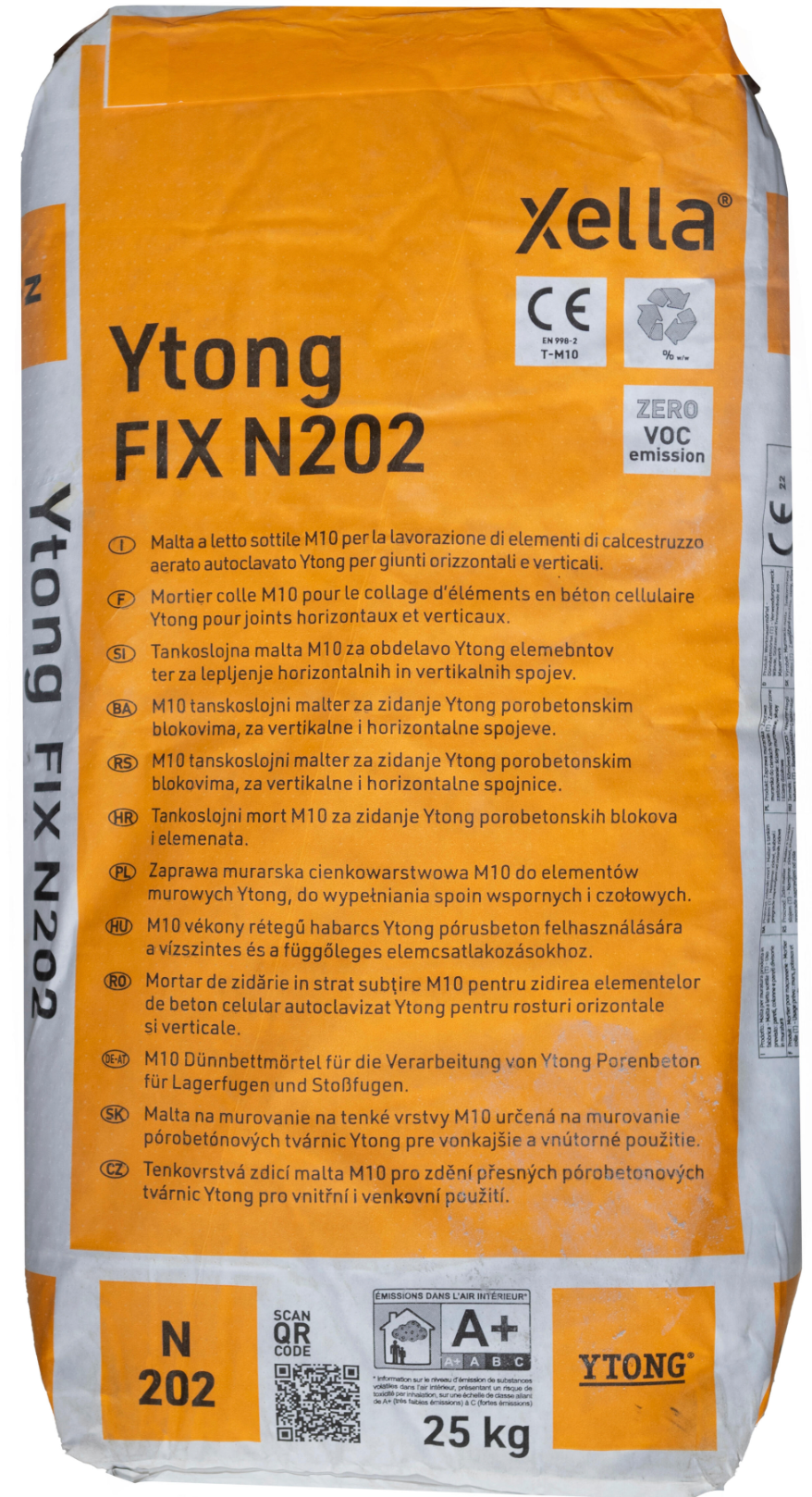 Ytong Fix N200 – Thin-bed adhesive for aerated concrete – 25 kg