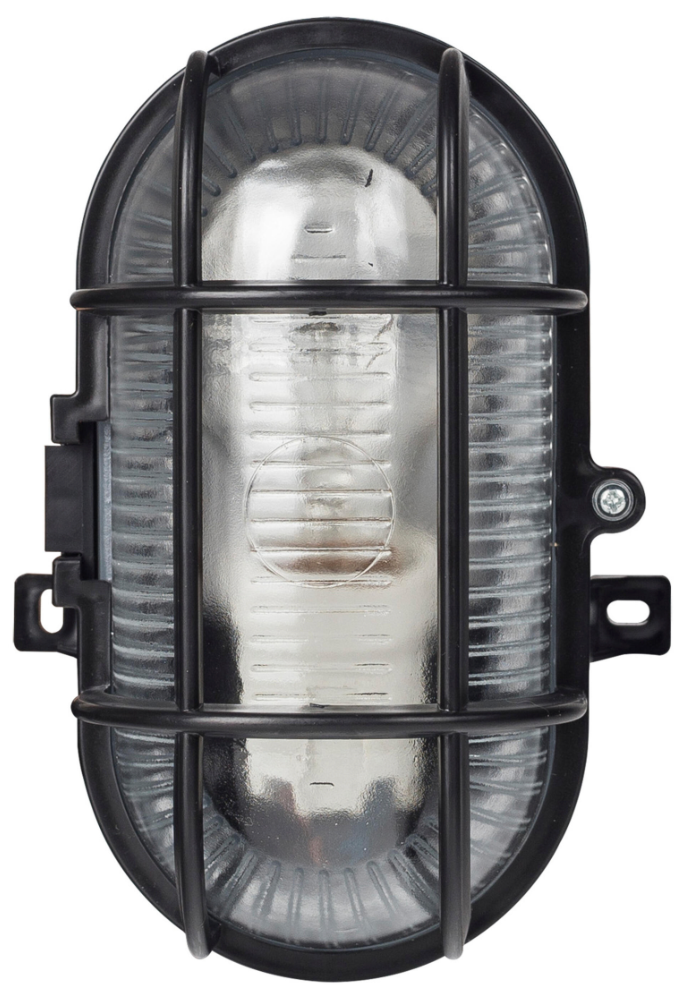 Outdoor wall light 60 W – black – IP44 – 9.5 × 18 × 12.5 cm