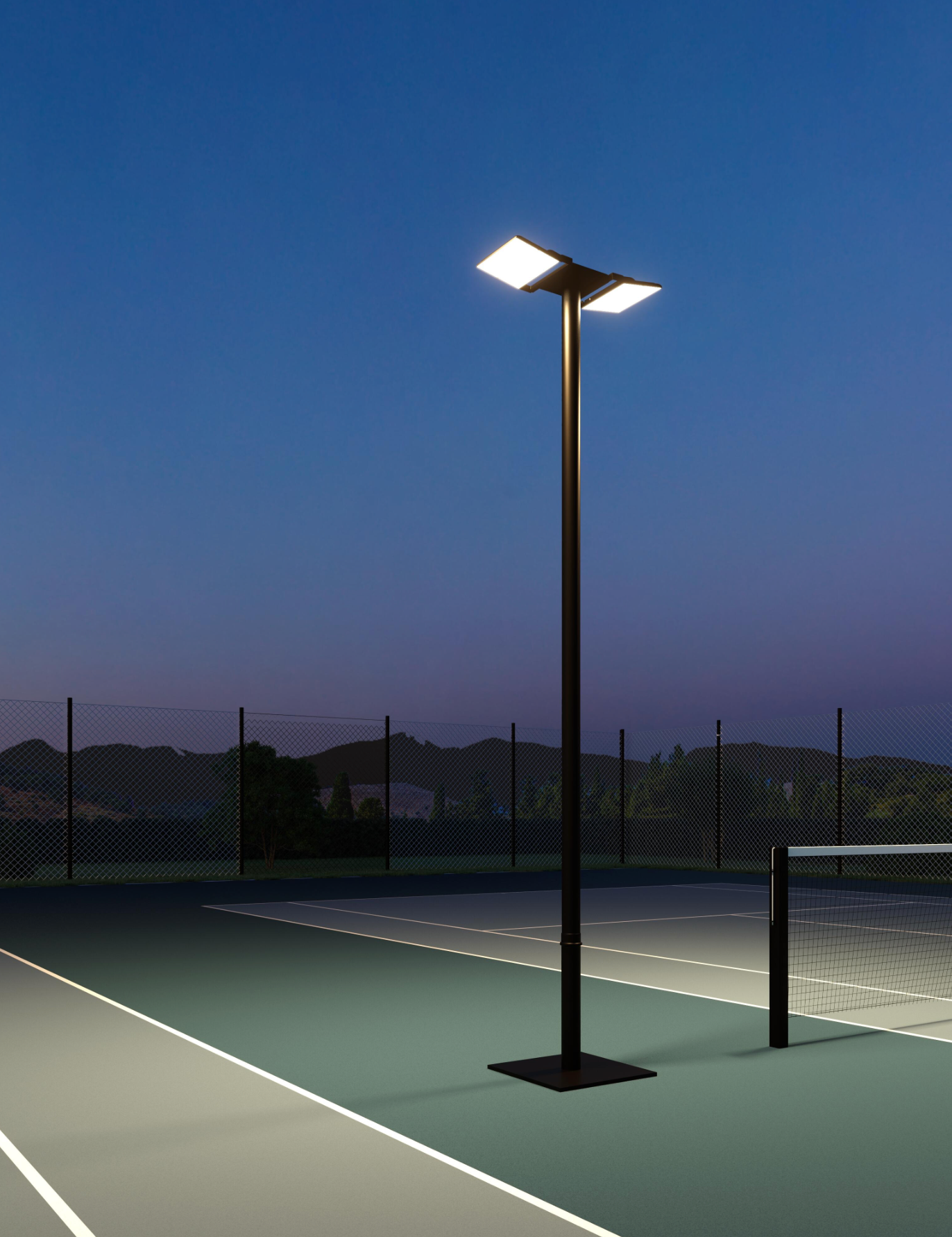 LED floodlight 100 W CCT – Outdoor lighting – 28.7 × 24 × 3.0 cm