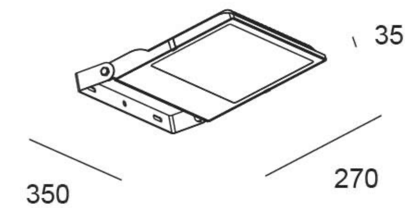 LED floodlight 150W CCT – Outdoor lighting – 31 × 27 × 6 cm